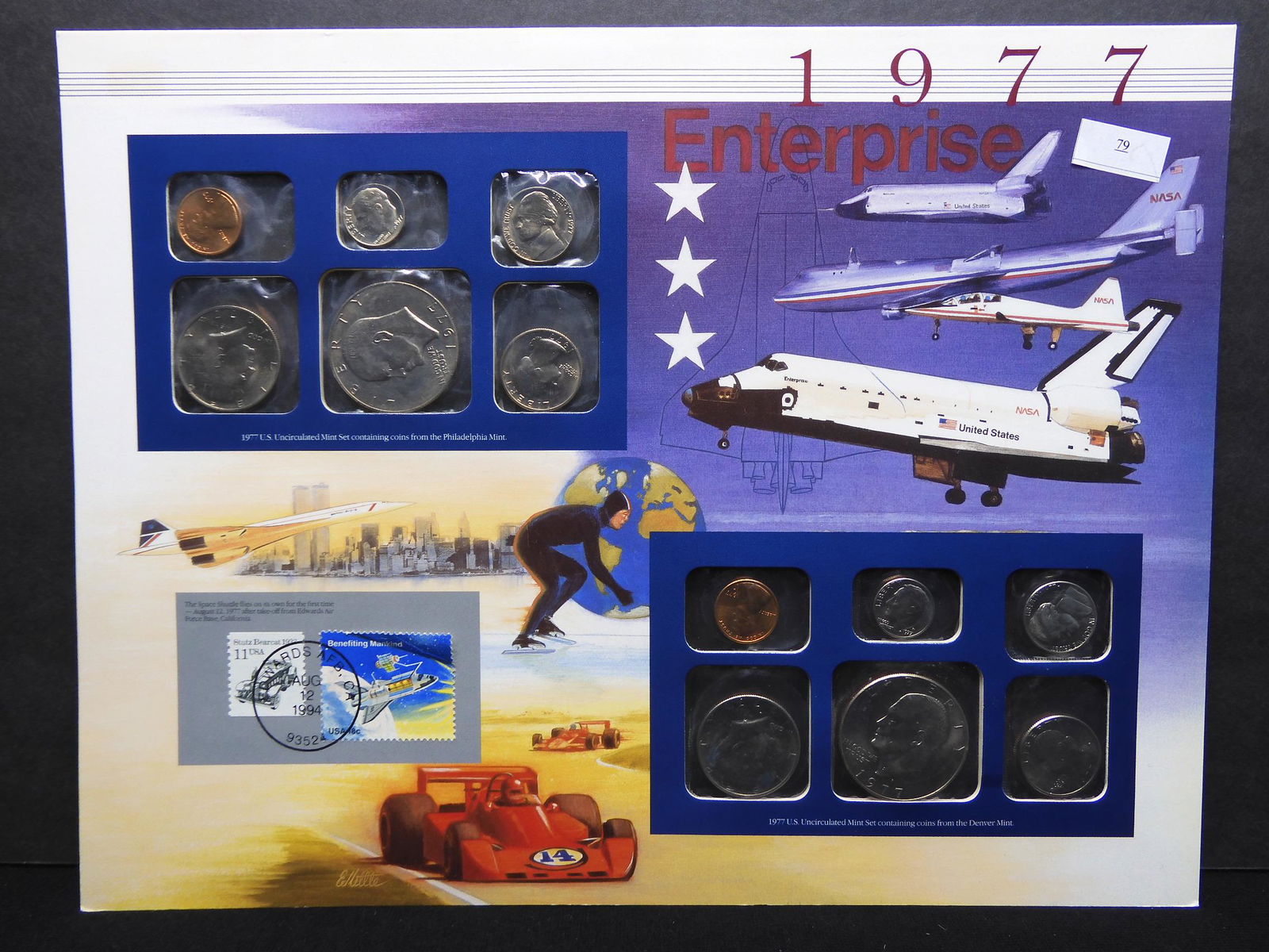 1977 U.S. P & D Mint Set in Special History Page (1 of 7)