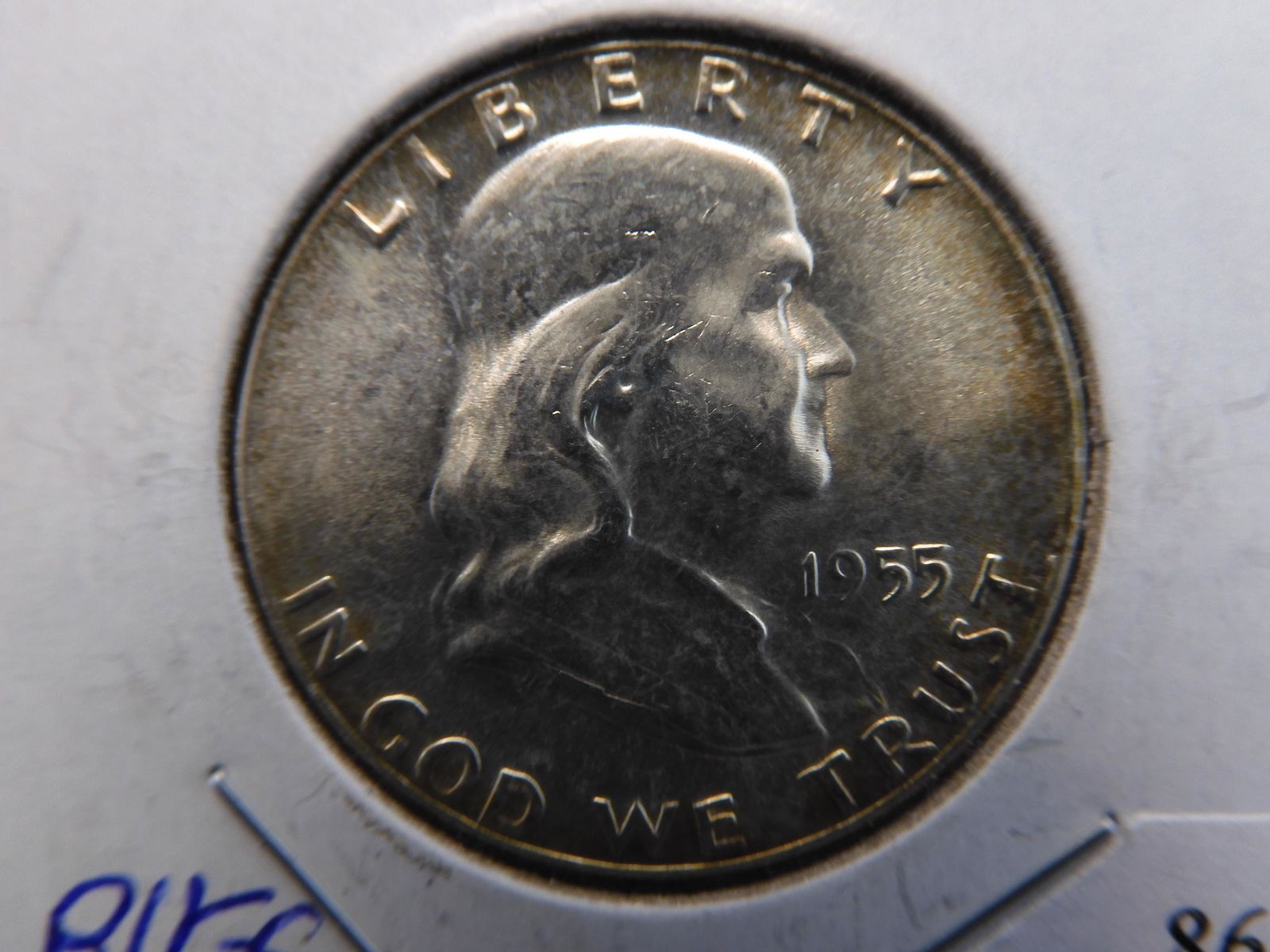 1955 Franklin Silver Half Dollar - Nice Coin! (1 of 3)