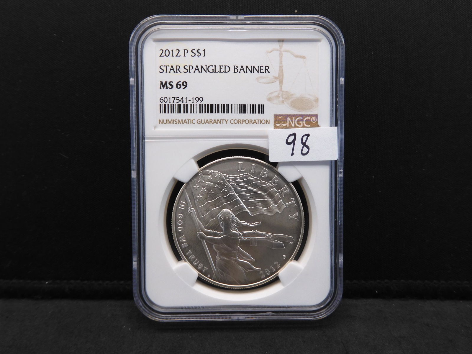 2012 NGC MS69 Star Spangled Banner Silver Dollar (1 of 4)