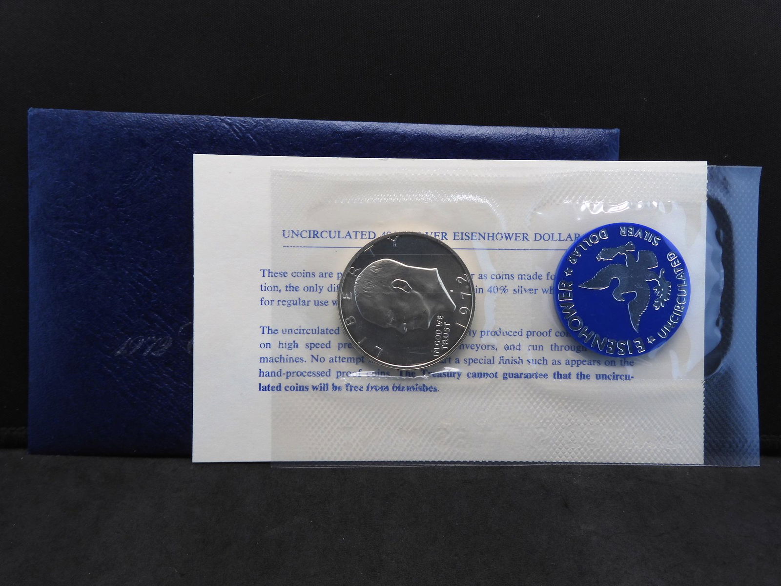 1972-S Eisenhower Ike Uncirculated 40% Silver Dollar (1 of 4)