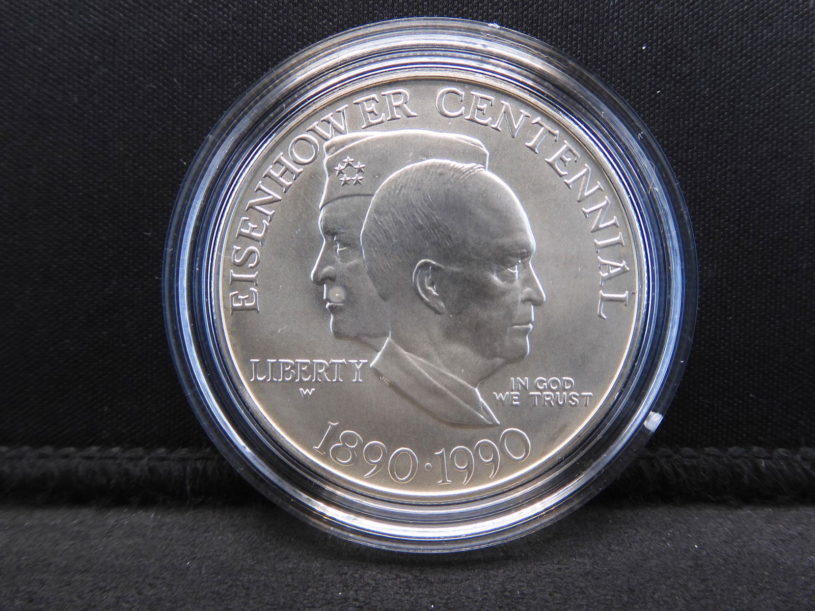1990 Eisenhower Ike Uncirculated Silver Dollar OGP (1 of 4)
