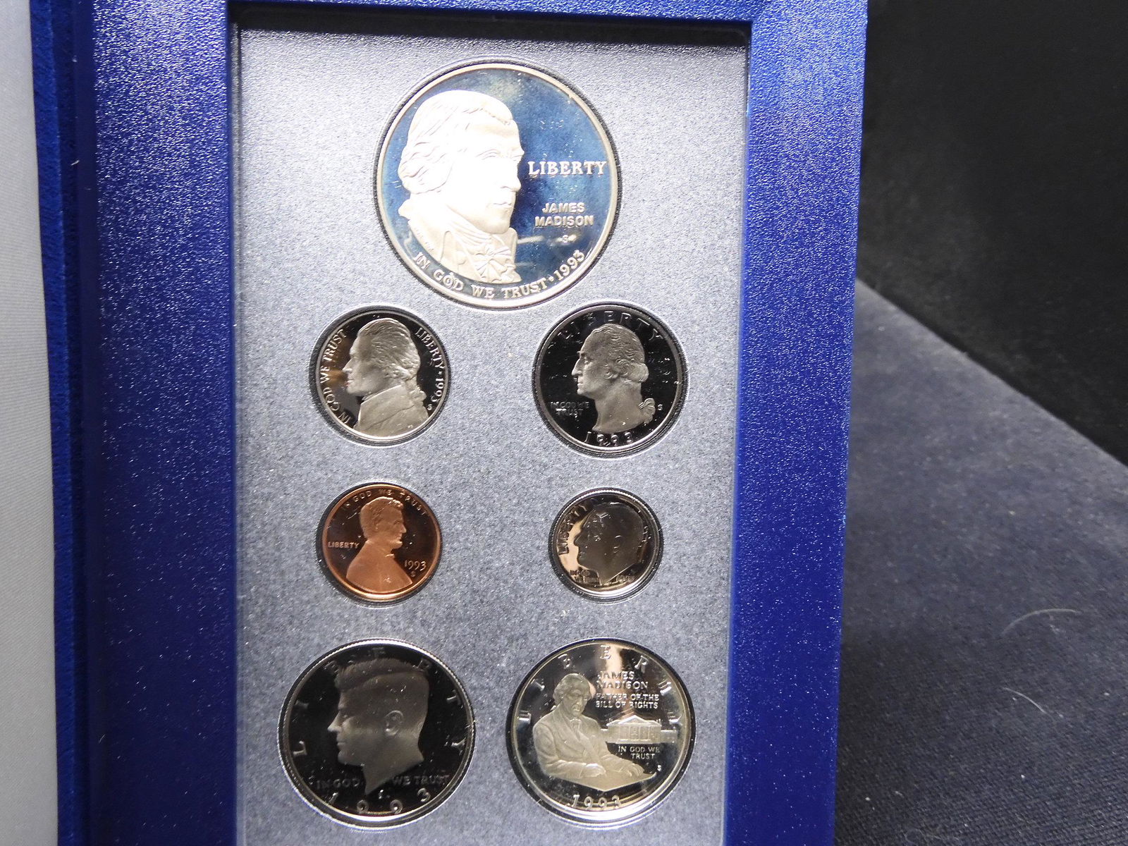 1993 U.S. Bill of Rights Prestige 7 Coin Proof Set OGP (1 of 5)