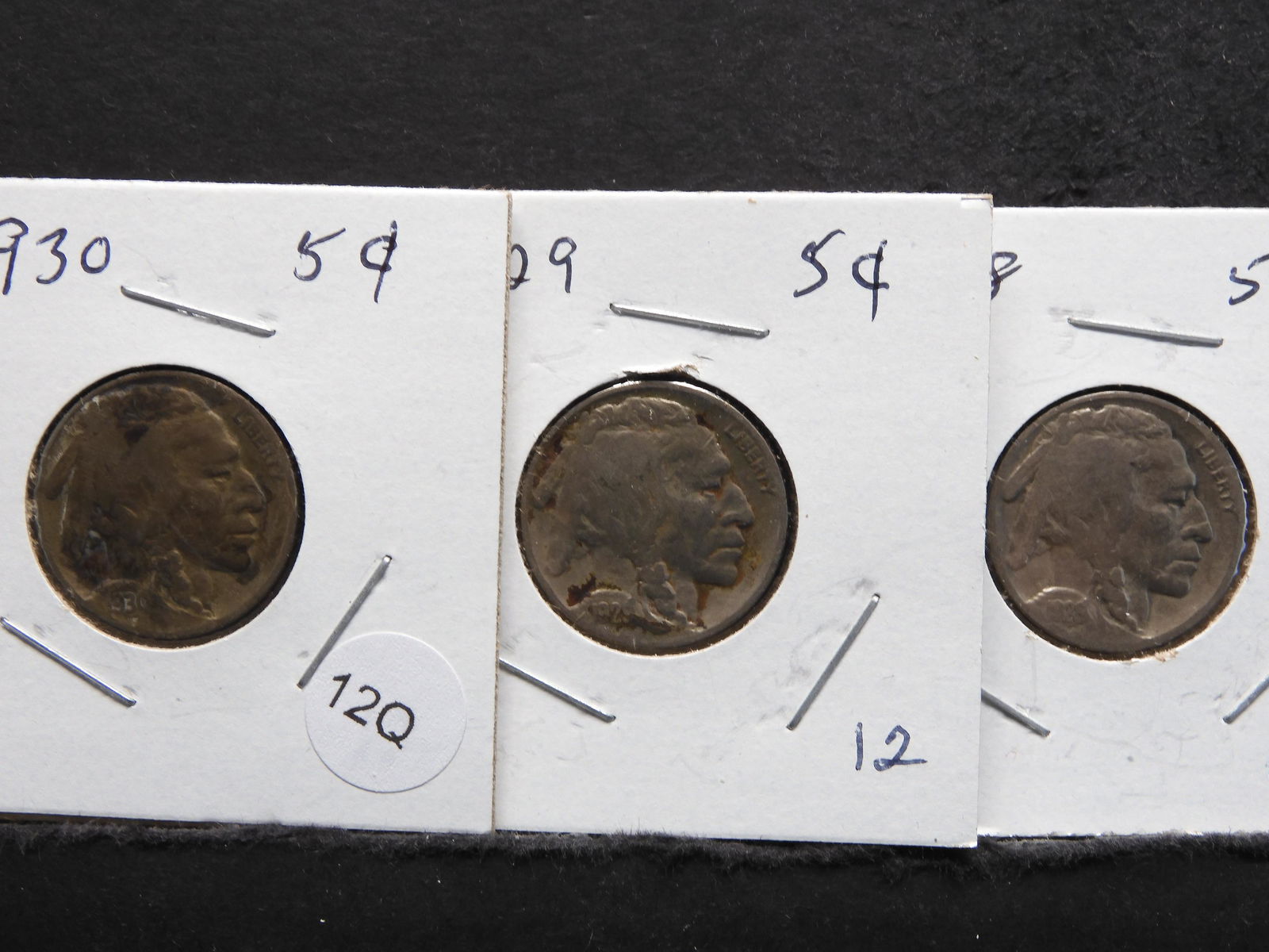 1928, 29, 30 Buffalo Nickels (1 of 3)