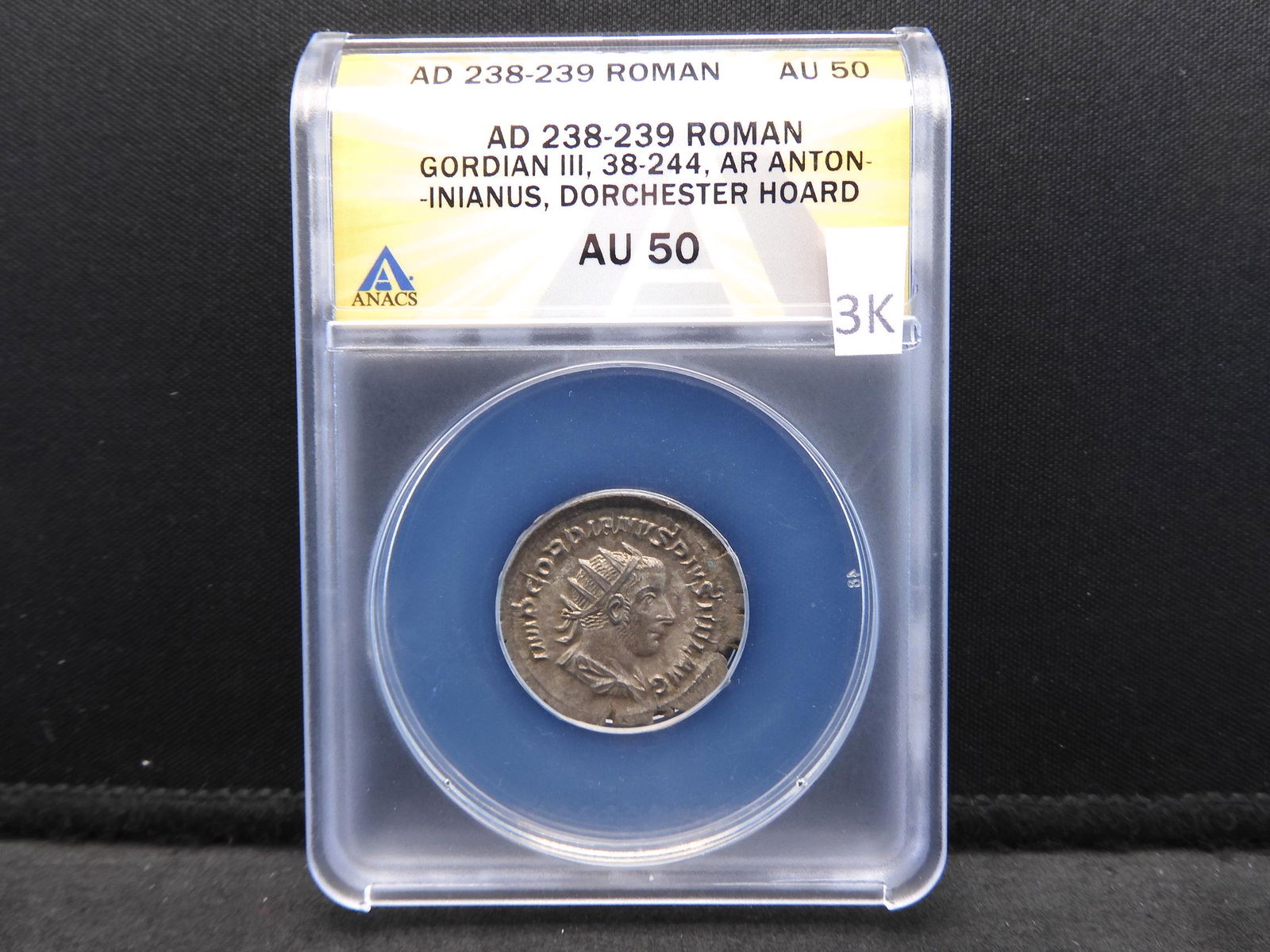 238-239 A.D. Gordian III Ancient Roman Silver Coin (1 of 4)