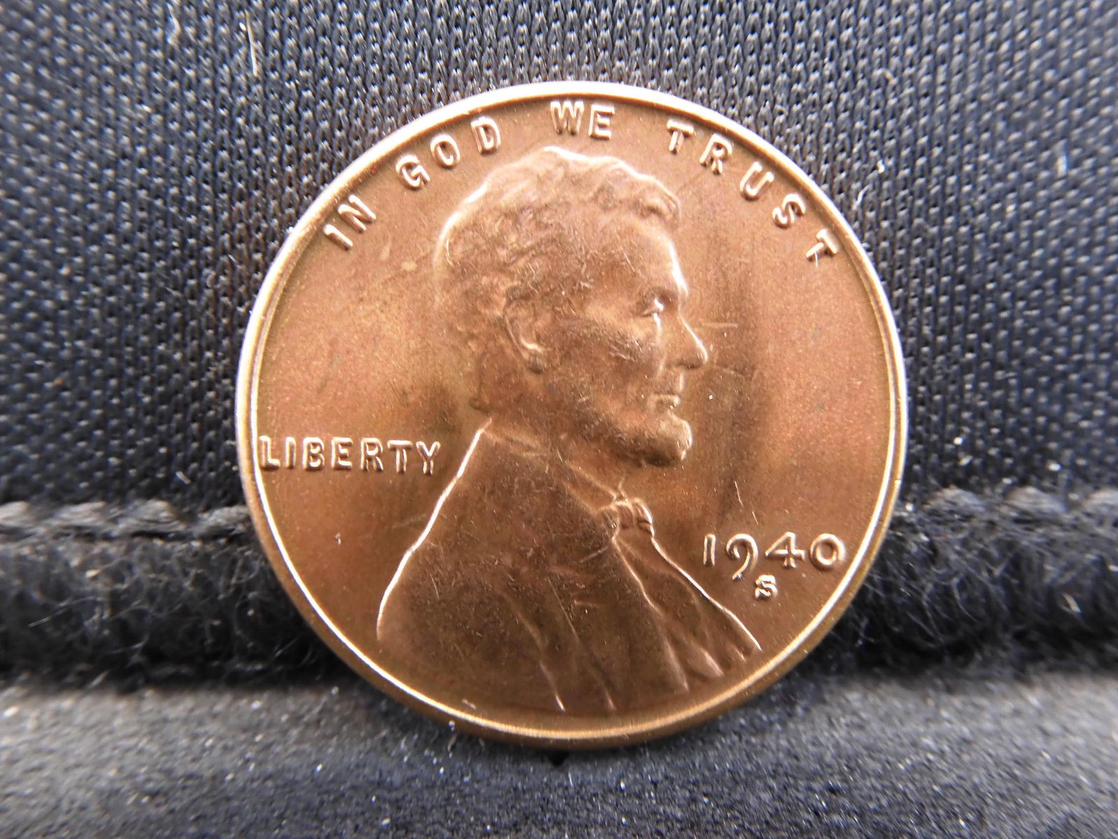 1940-S Lincoln Cent.  GEM Red BU. (1 of 2)