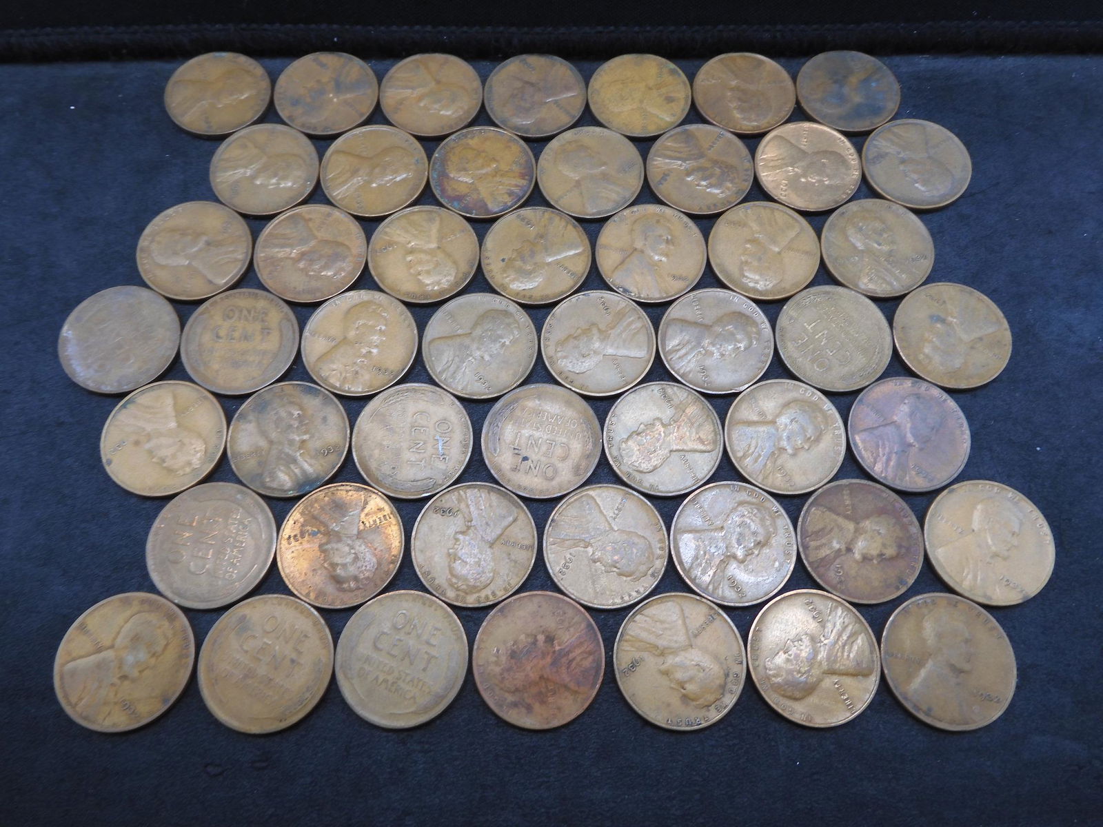 (50) 1932 Lincoln Cents.  Nice circulated.  Depression (1 of 4)