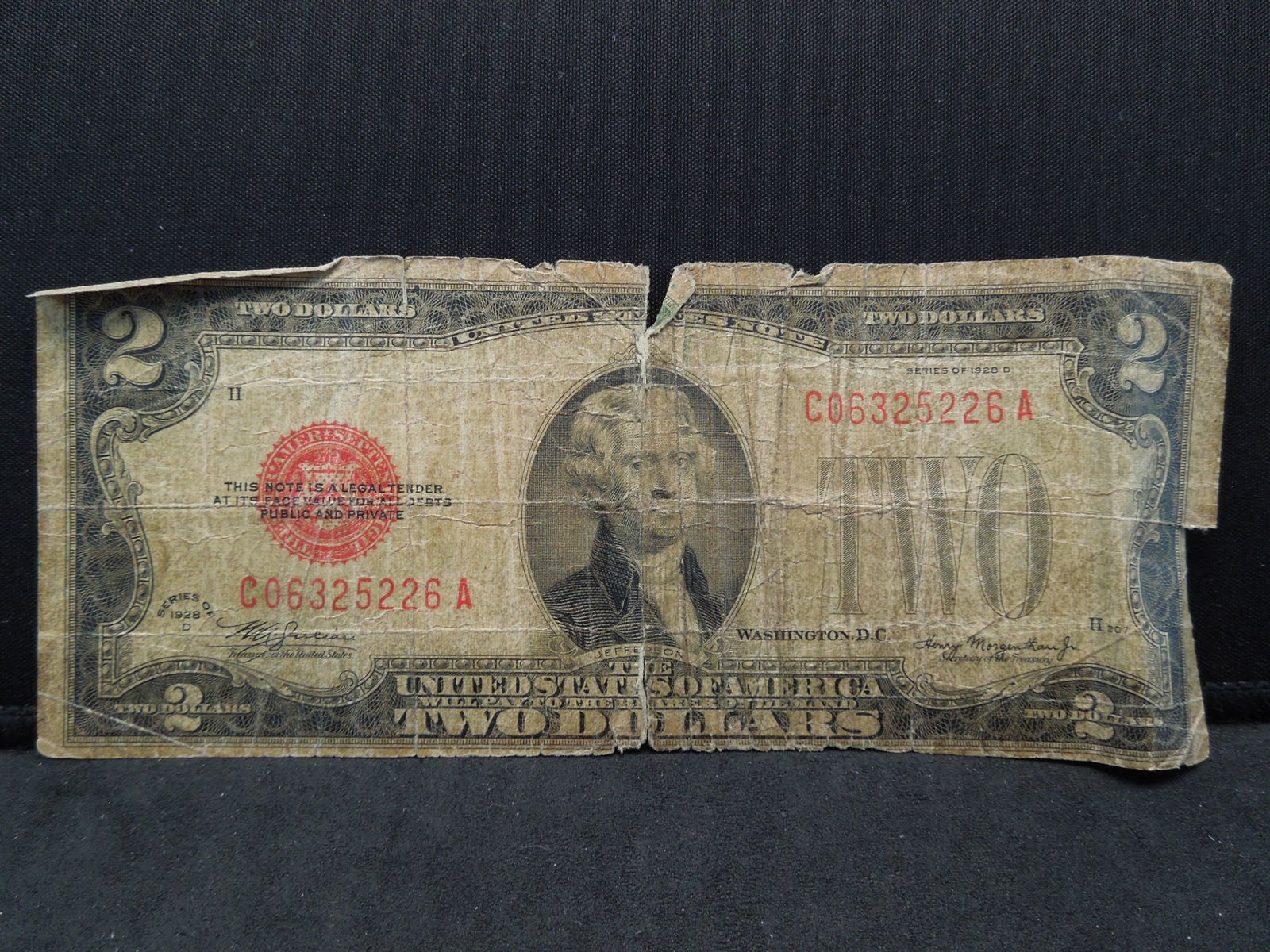 1928 D Two Dollar US Note (1 of 3)