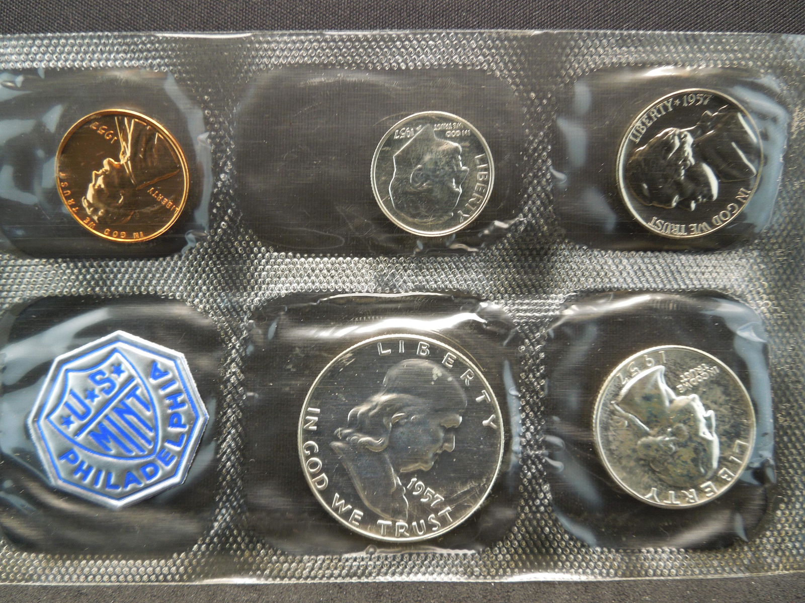 1957 SILVER PROOF set. Early date!! (1 of 3)