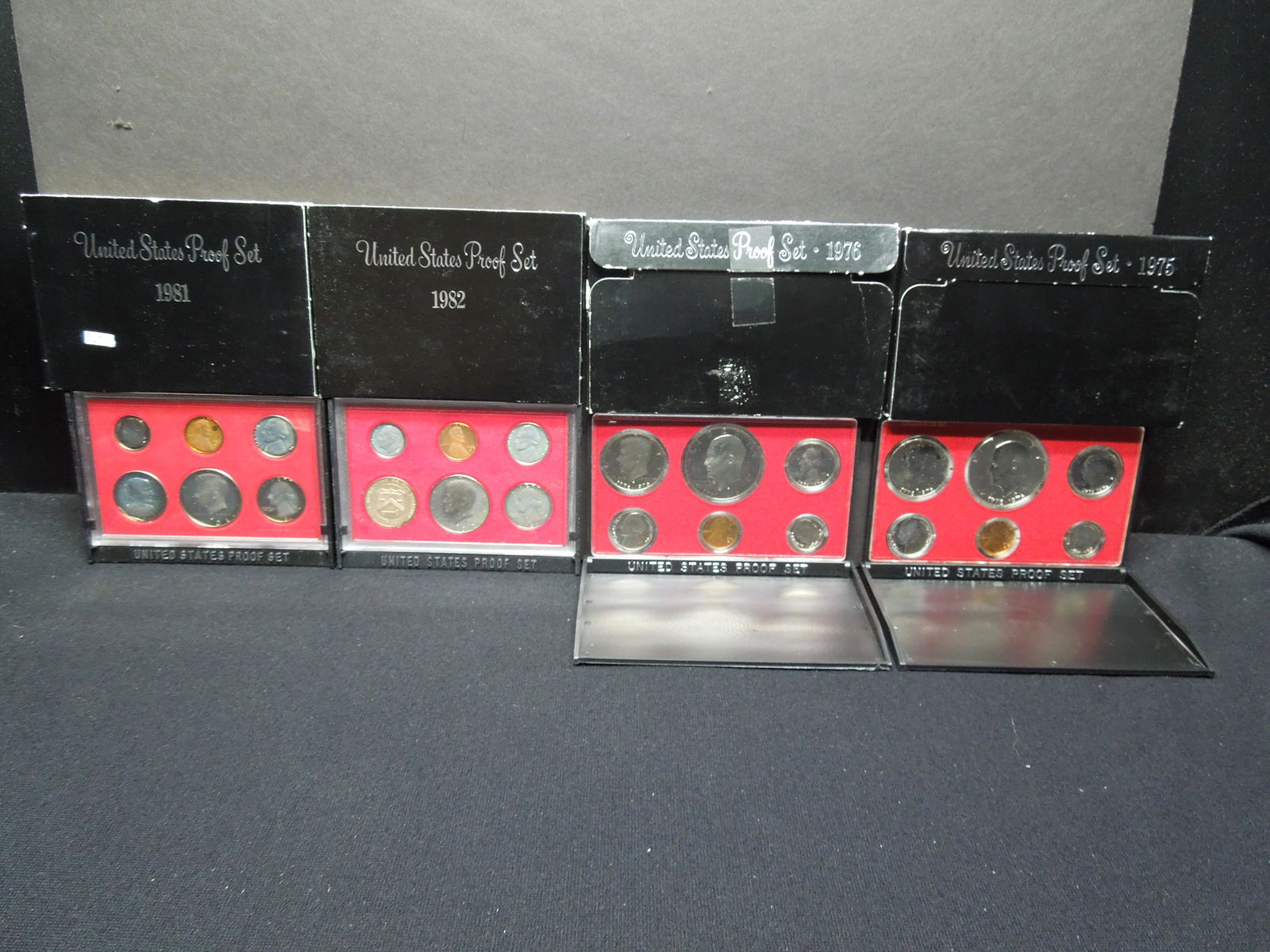 1975, 76, 1981, 82 Proof sets (1 of 9)