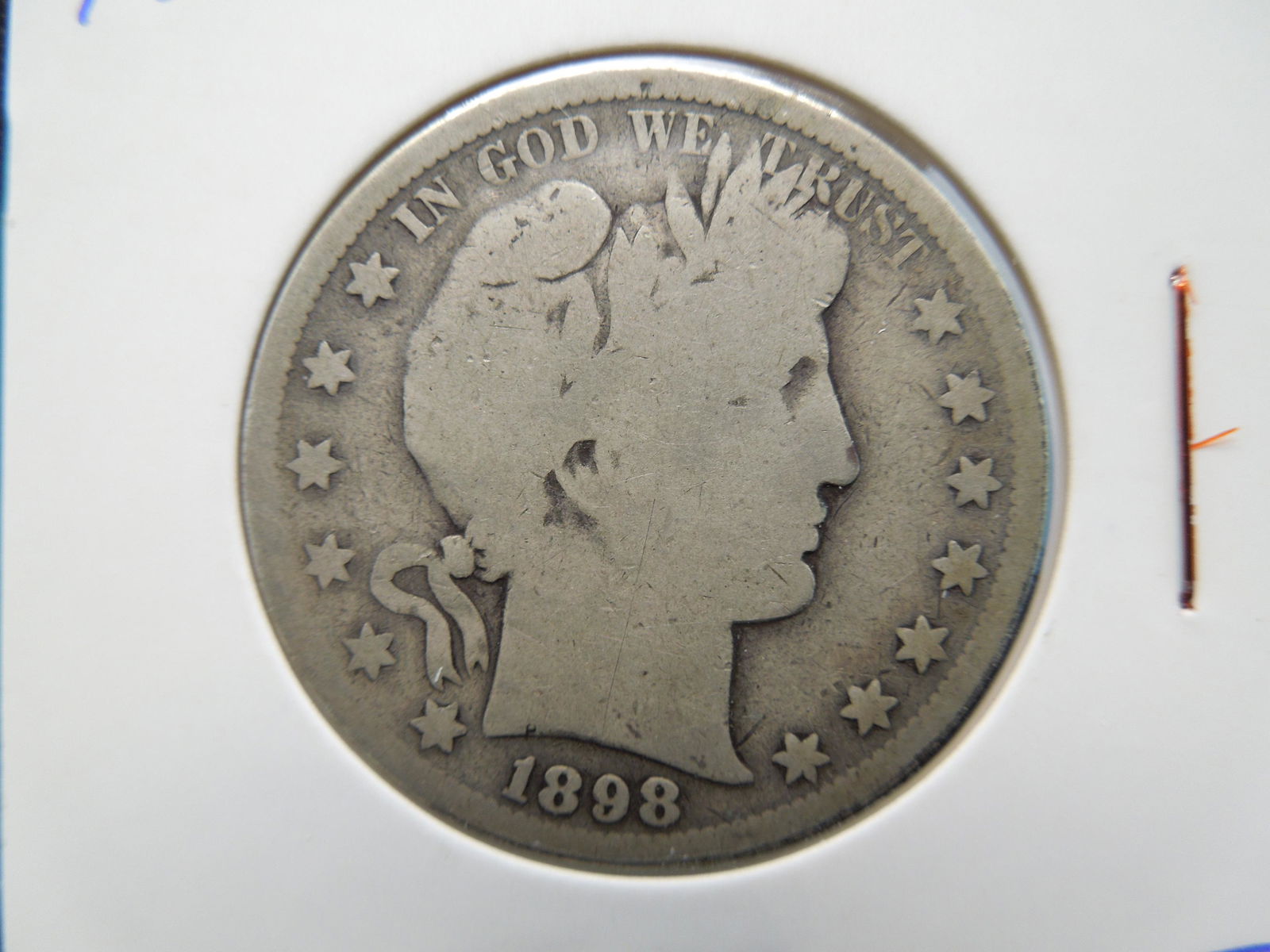 1898-S Barber Half Dollar (1 of 3)