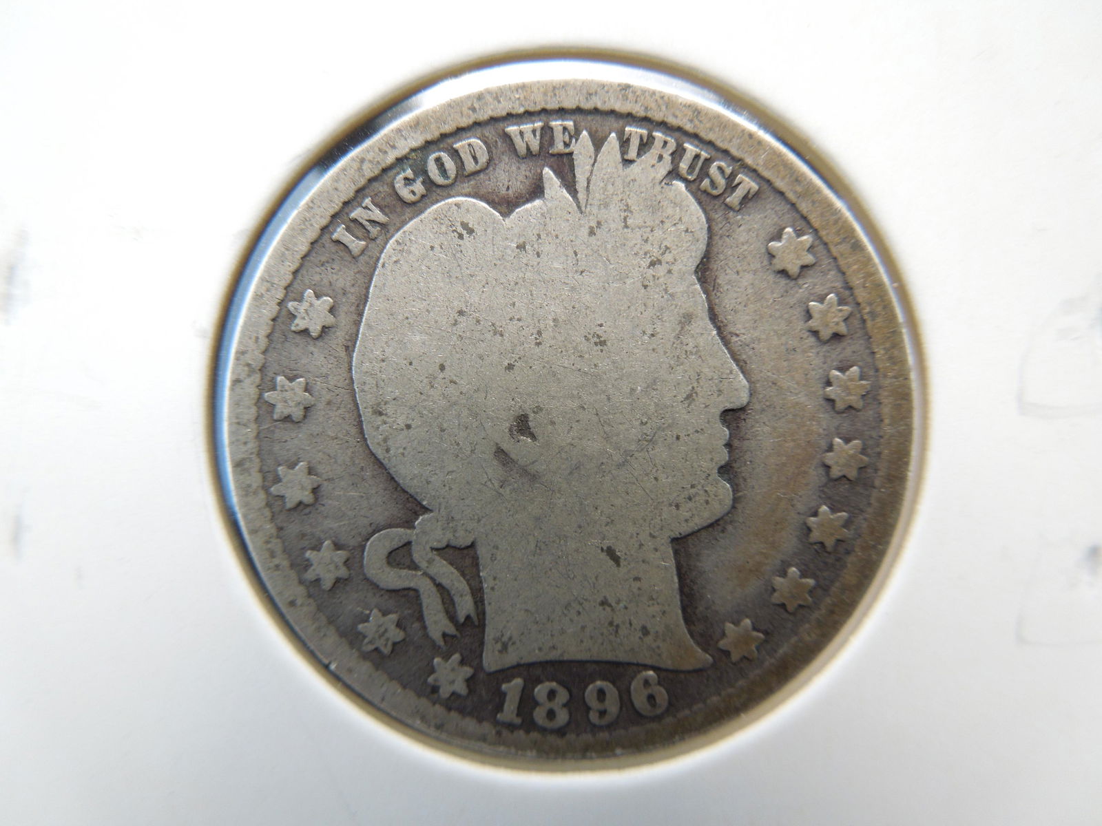 1896 Barber Quarter (1 of 3)