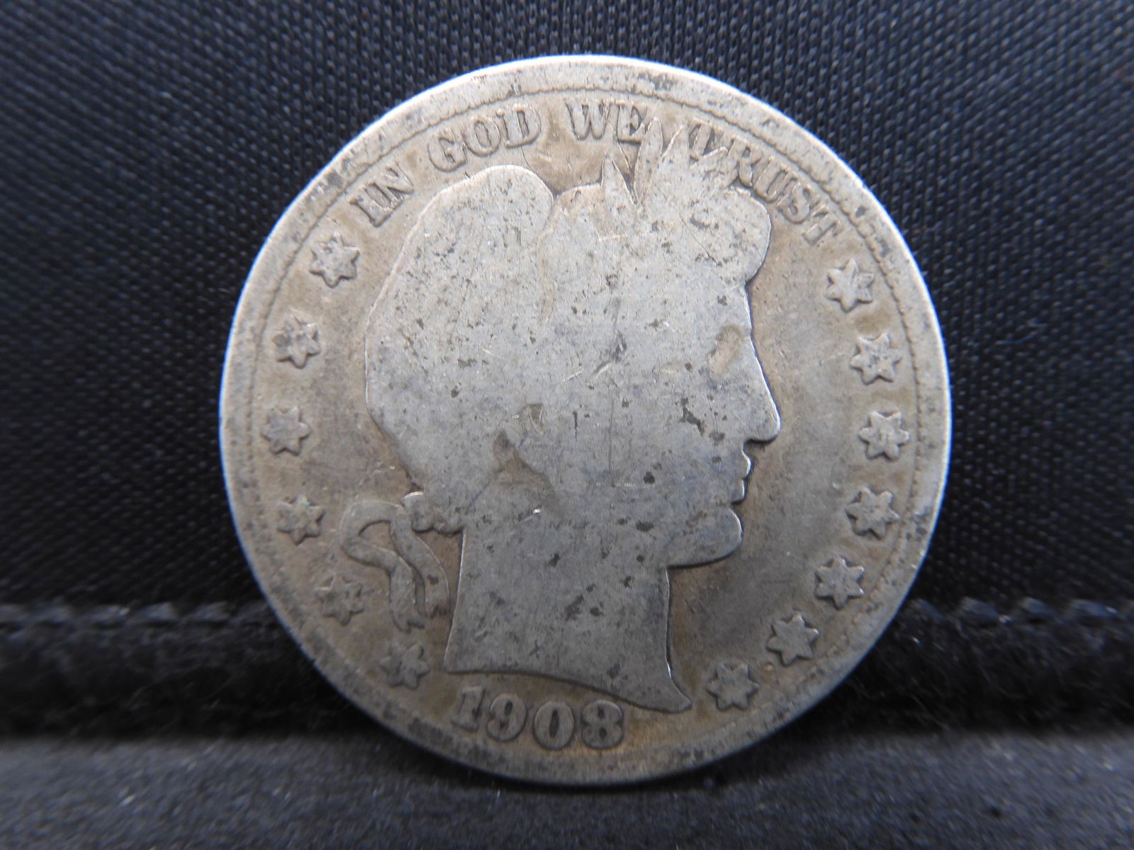 1908-S Barber Silver Half Dollar (1 of 2)