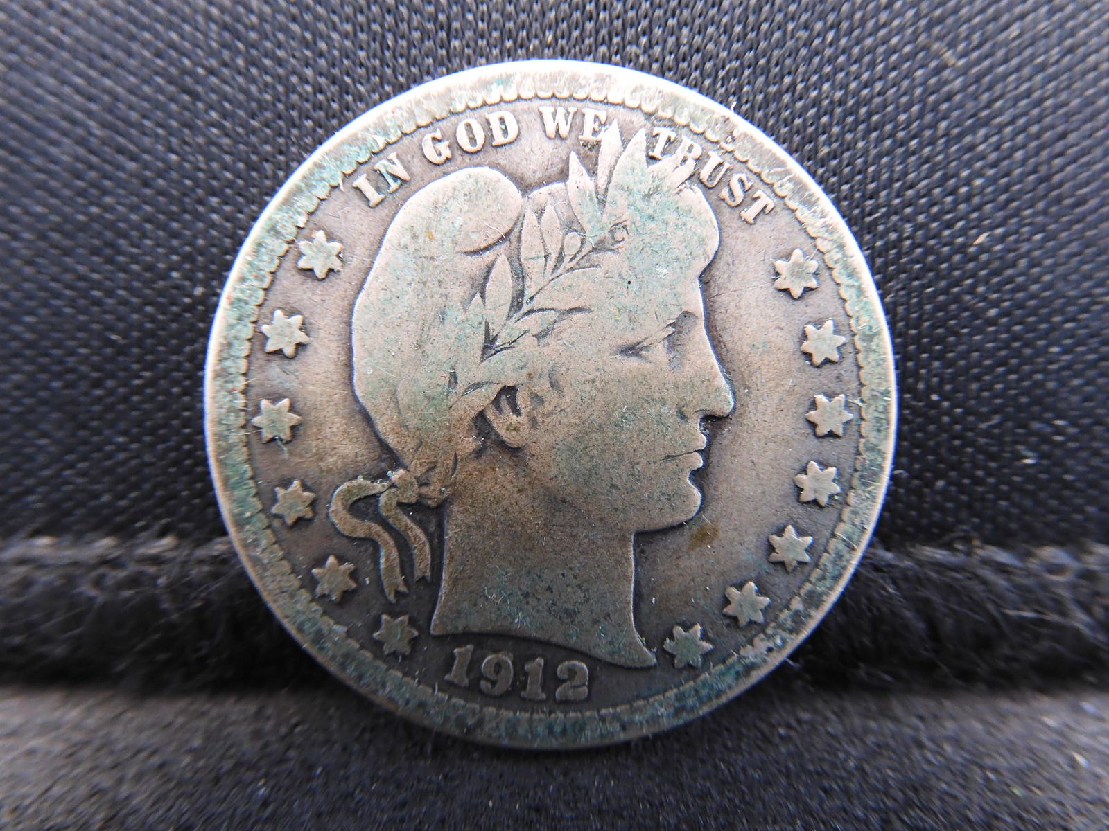1912 Barber Silver Quarter Some Liberty (1 of 2)