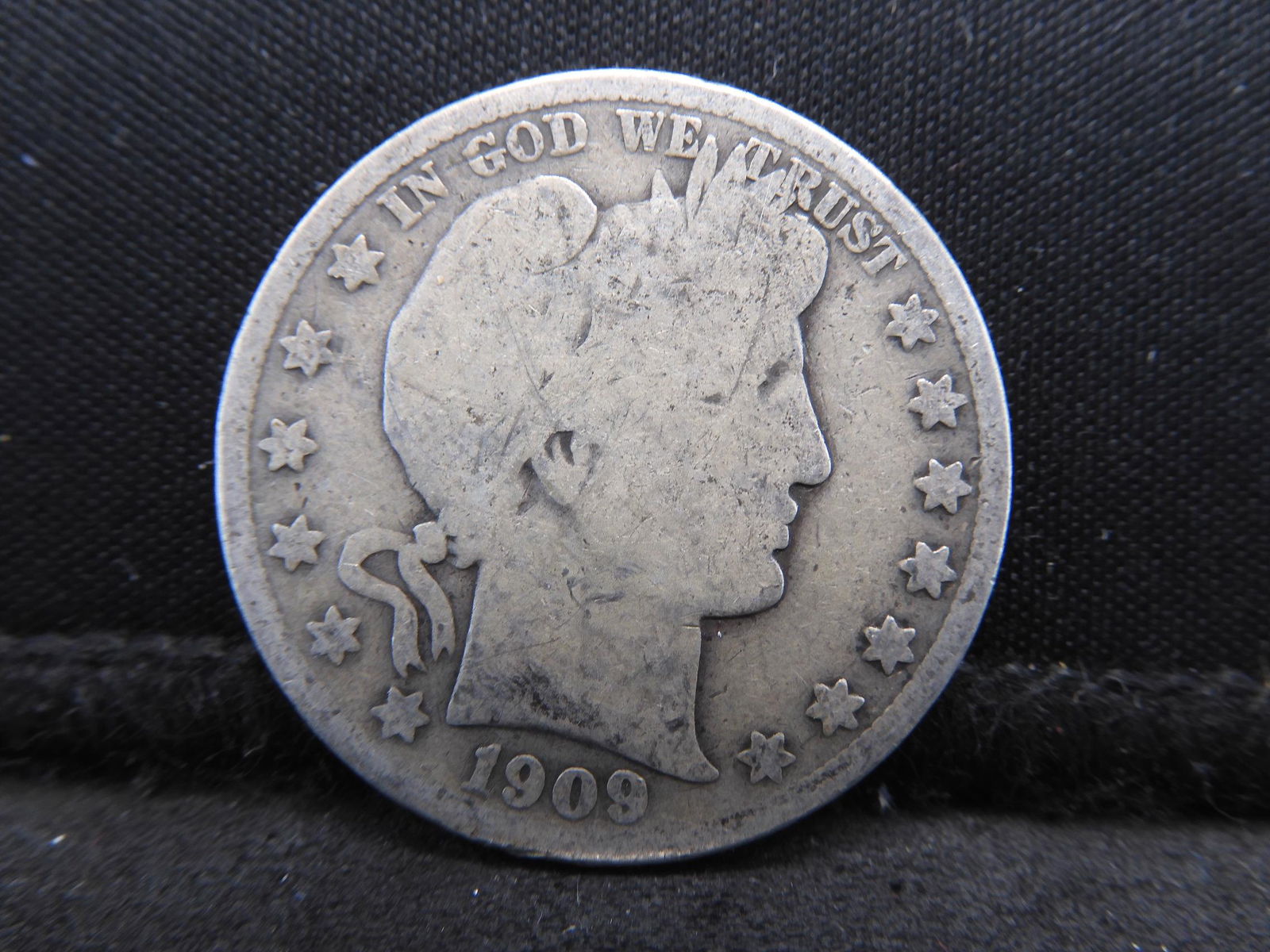 1909-P Barber Silver Half Dollar (1 of 2)