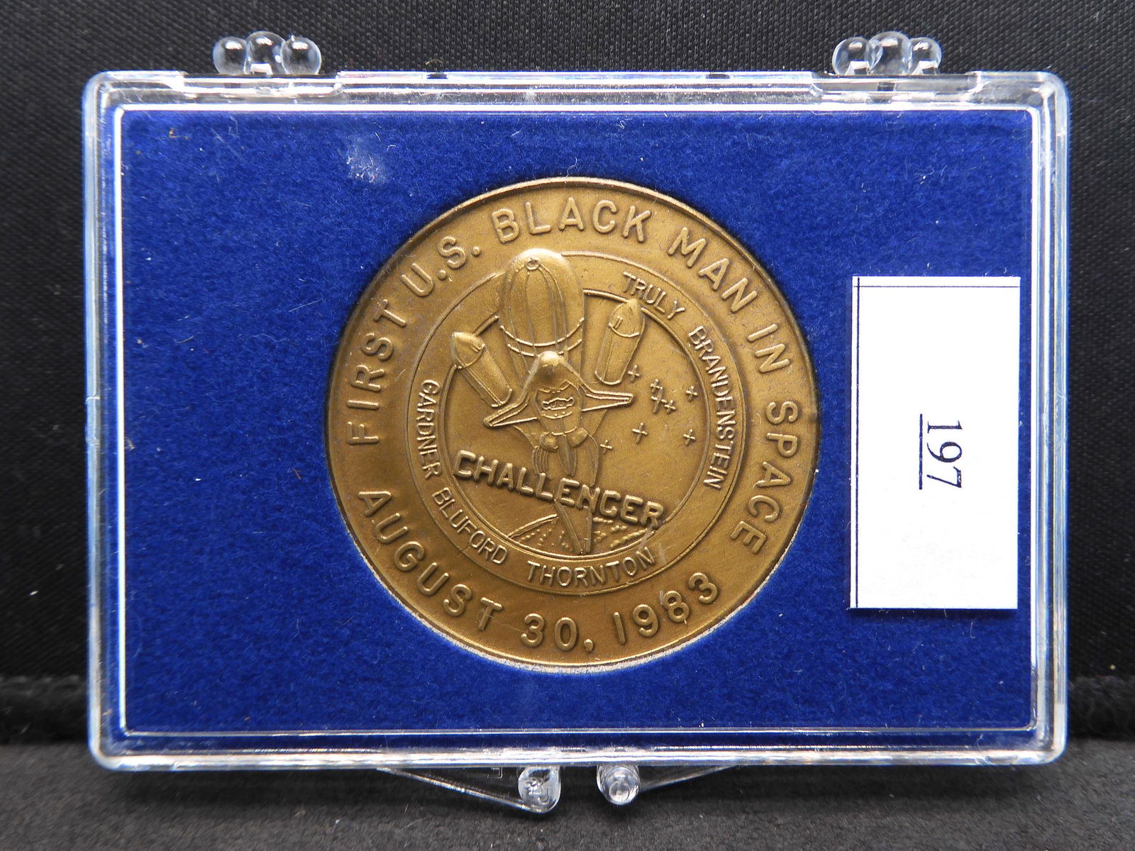 1983 Dated "First US Black Man in Space" Medal (1 of 4)