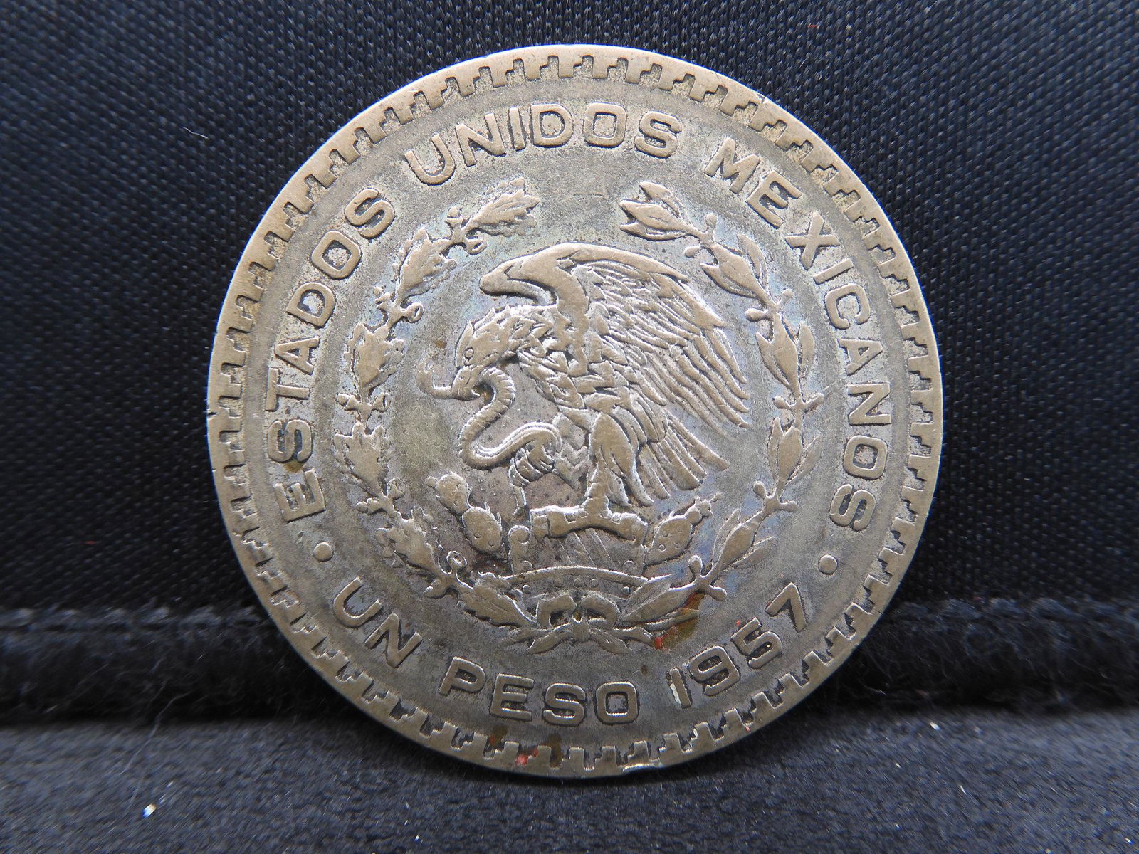 1957 Mexico 1 Peso Silver Coin (1 of 3)