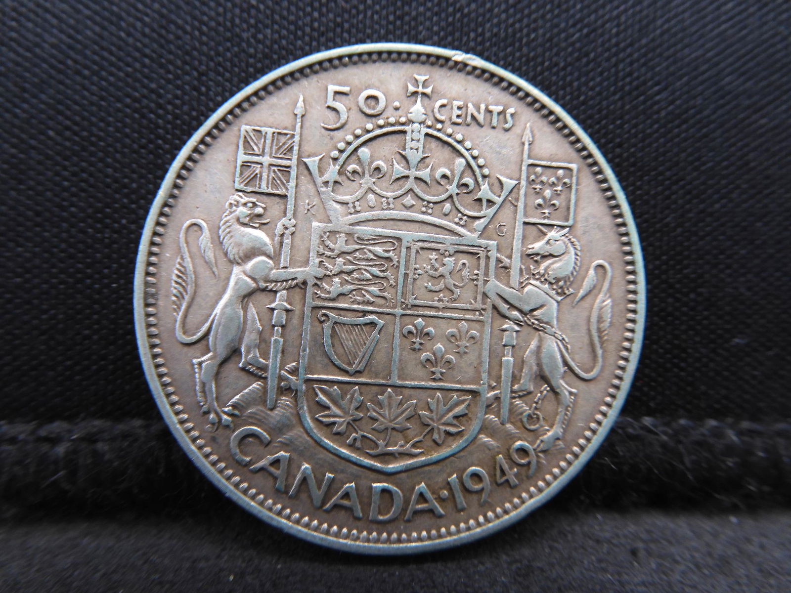 1949 Canada Silver Half Dollar (1 of 2)