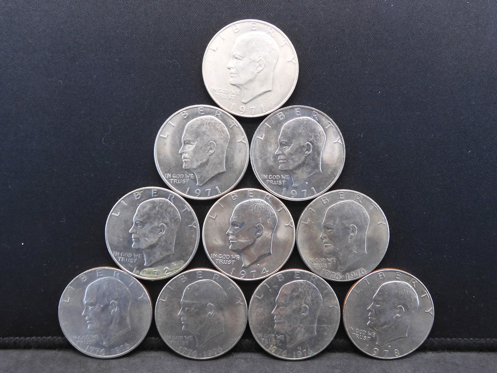 (10) x Ike Dollars Various Dates & Grades (1 of 2)