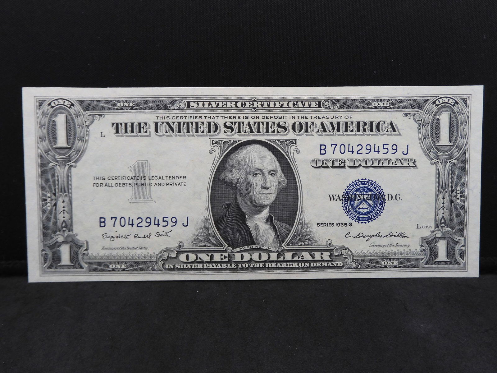 Series 1935-G $1.00 Silver Cert Crisp Paper (1 of 3)