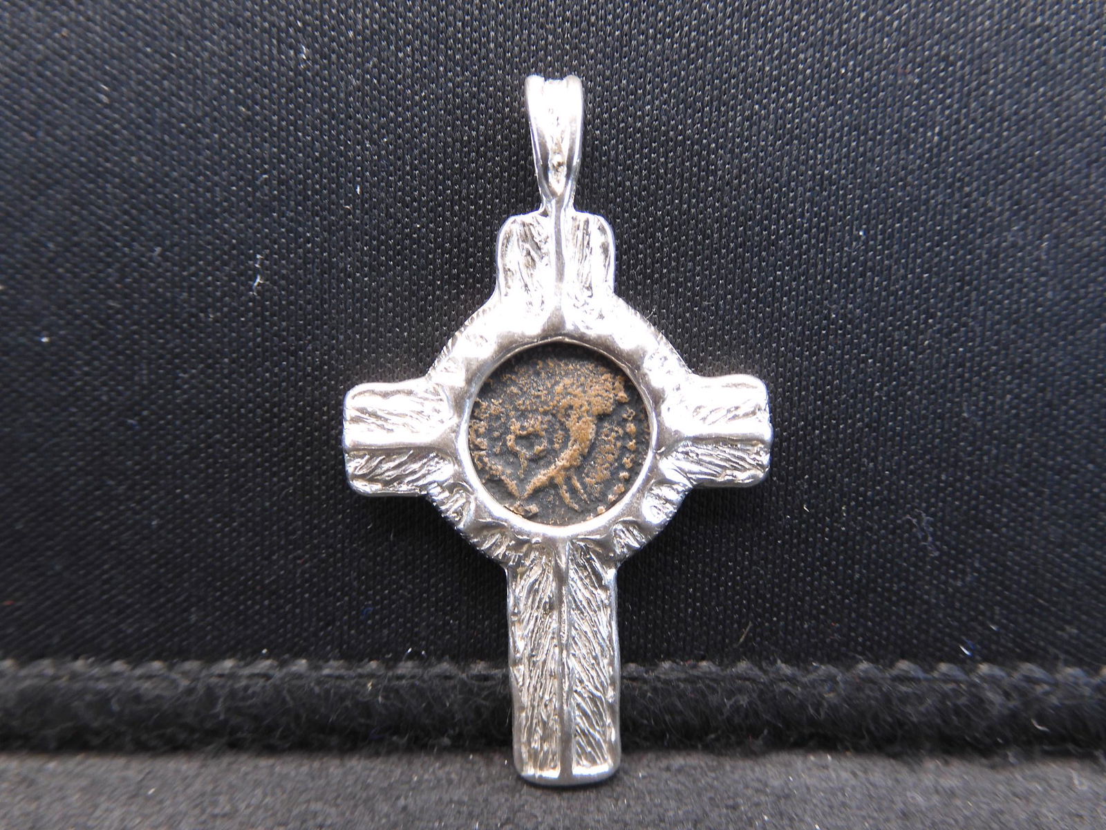 Sterling Silver Pendant with Ancient Coin (1 of 4)