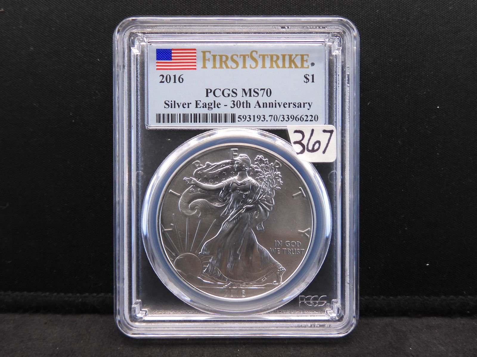 2016 Silver American Eagle PCGS MS70 FS 30th (1 of 4)