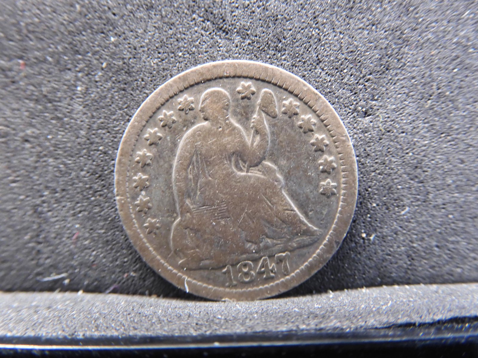 1847 Seated Liberty Half Dime (1 of 2)