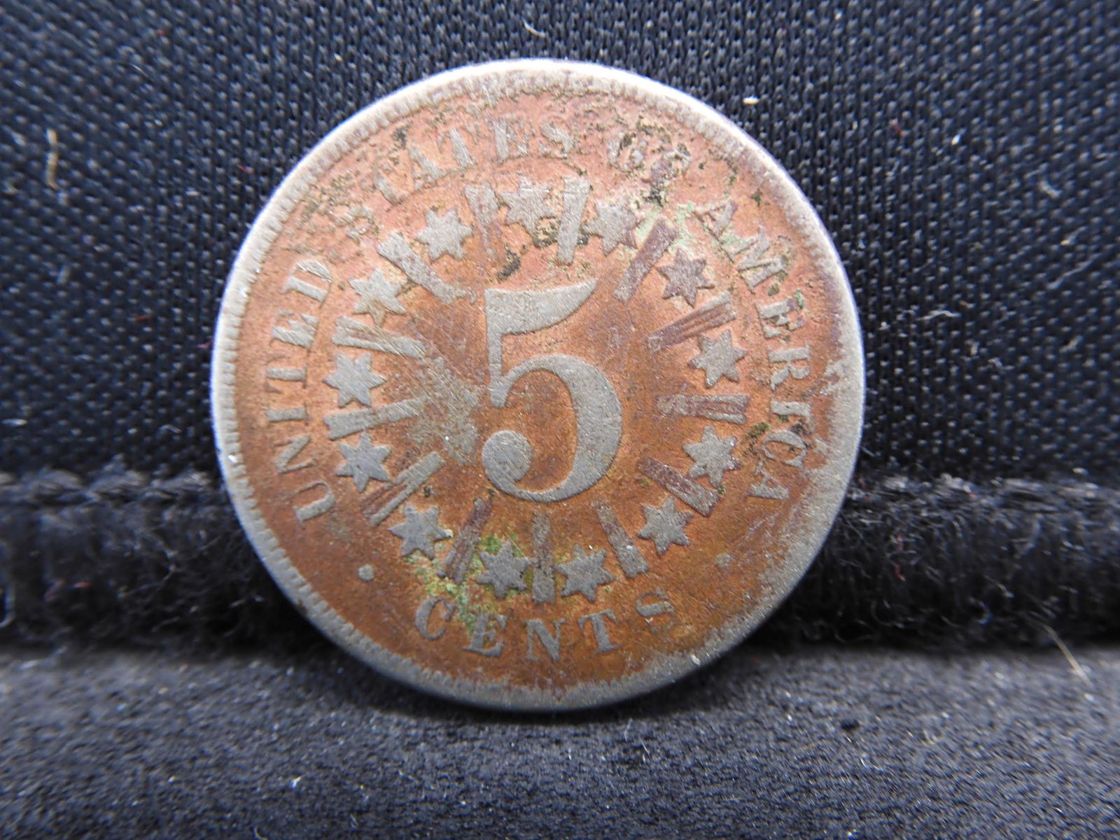1866 w/Rays Shield Nickel First Year (1 of 2)