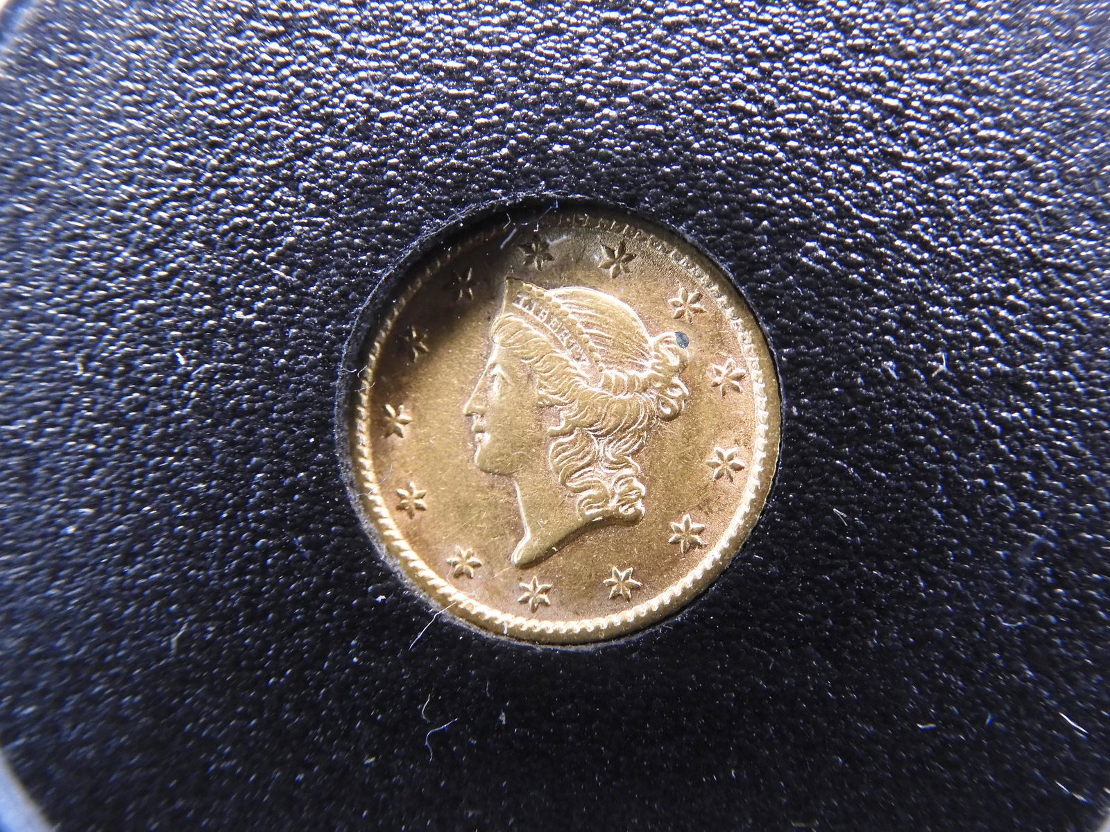 1853 Type 1 $1.00 US Gold Dollar AU (1 of 4)