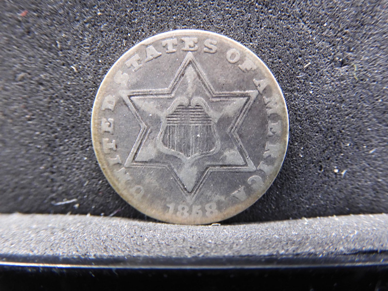 1858 3 Cent Silver VF (1 of 2)