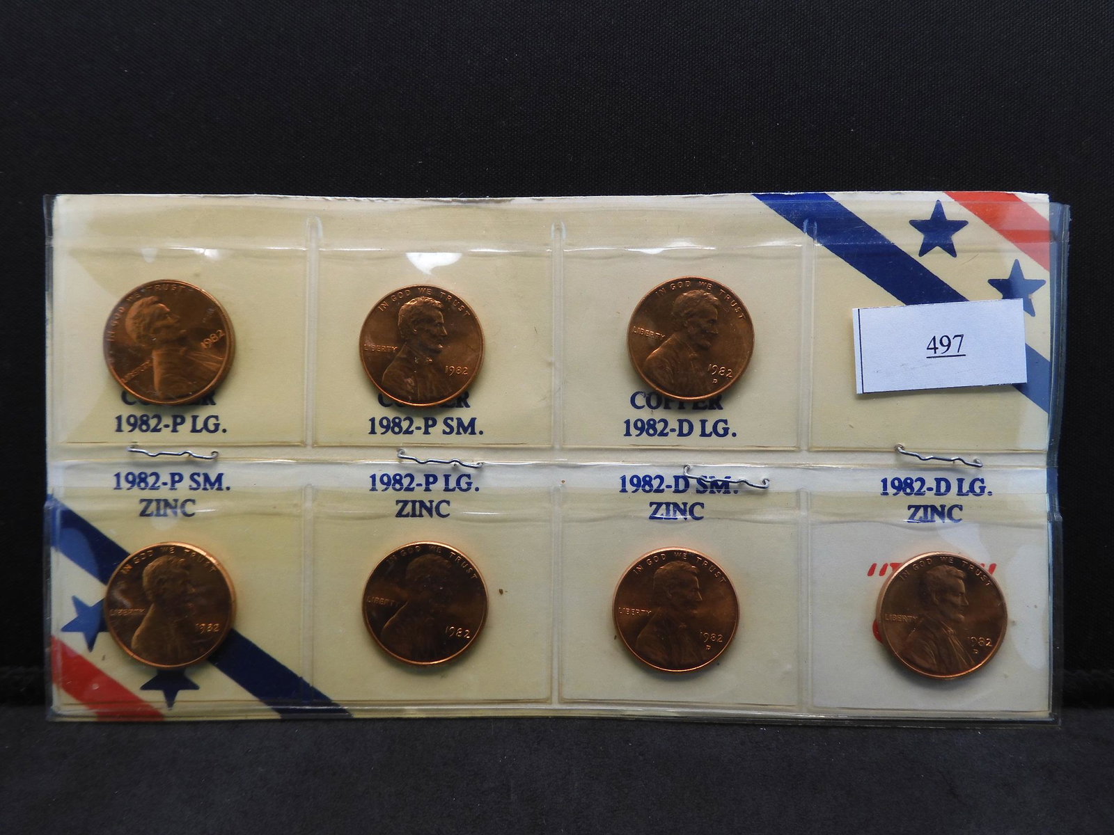 1982 7pc Lincoln Cent Variety Collection: 1982 7pc Lincoln Cent Variety Collection