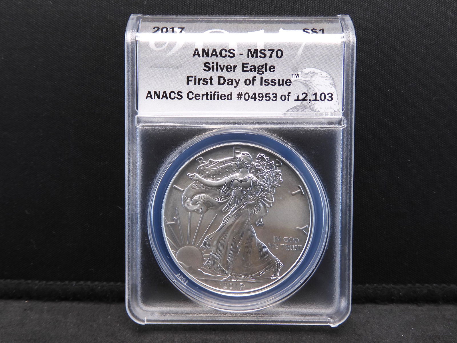 2017 ANACS MS70 First Day of Issue American Silver (1 of 6)