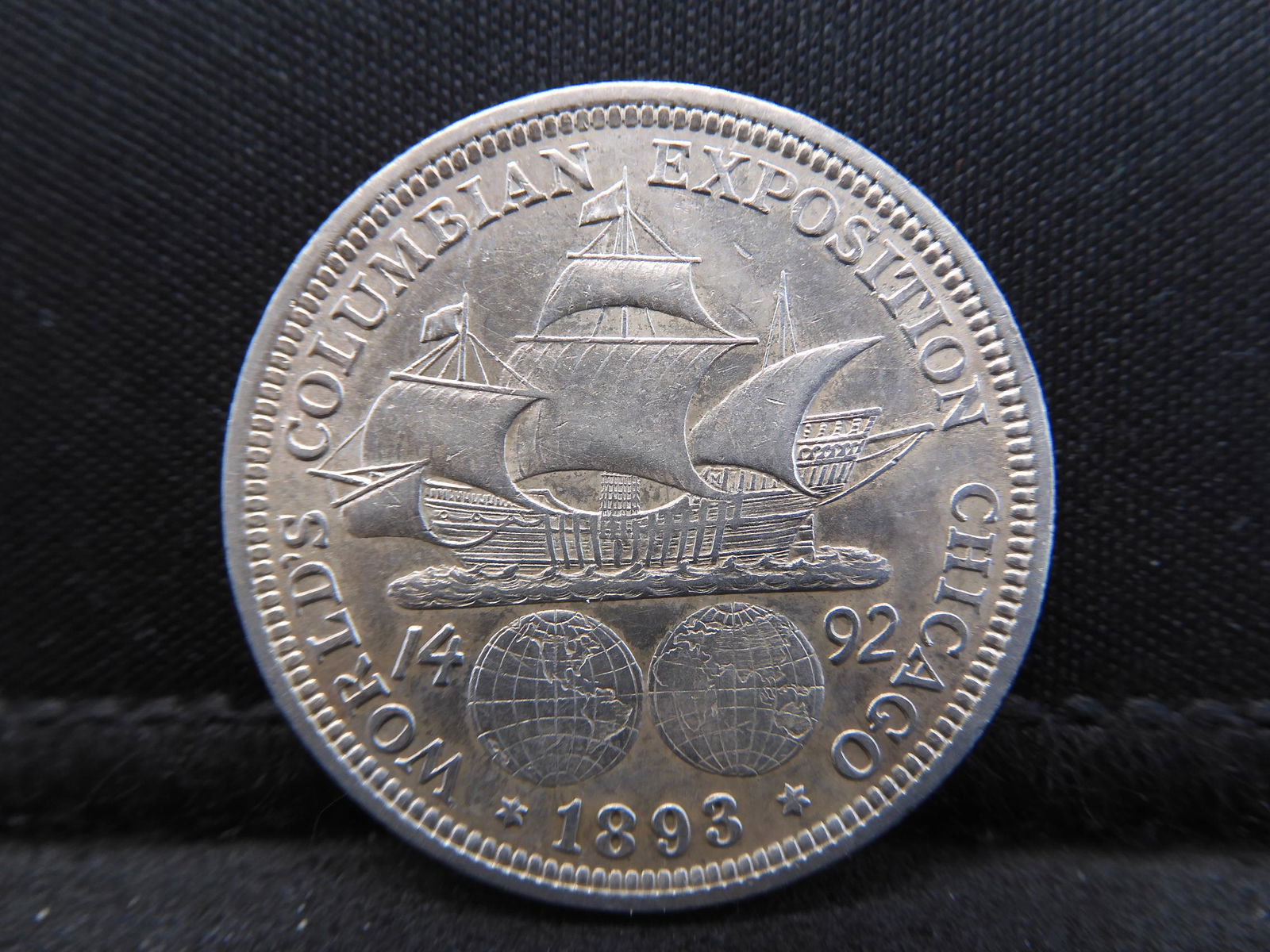 1893 Columbian Half Dollar Has Luster (1 of 2)