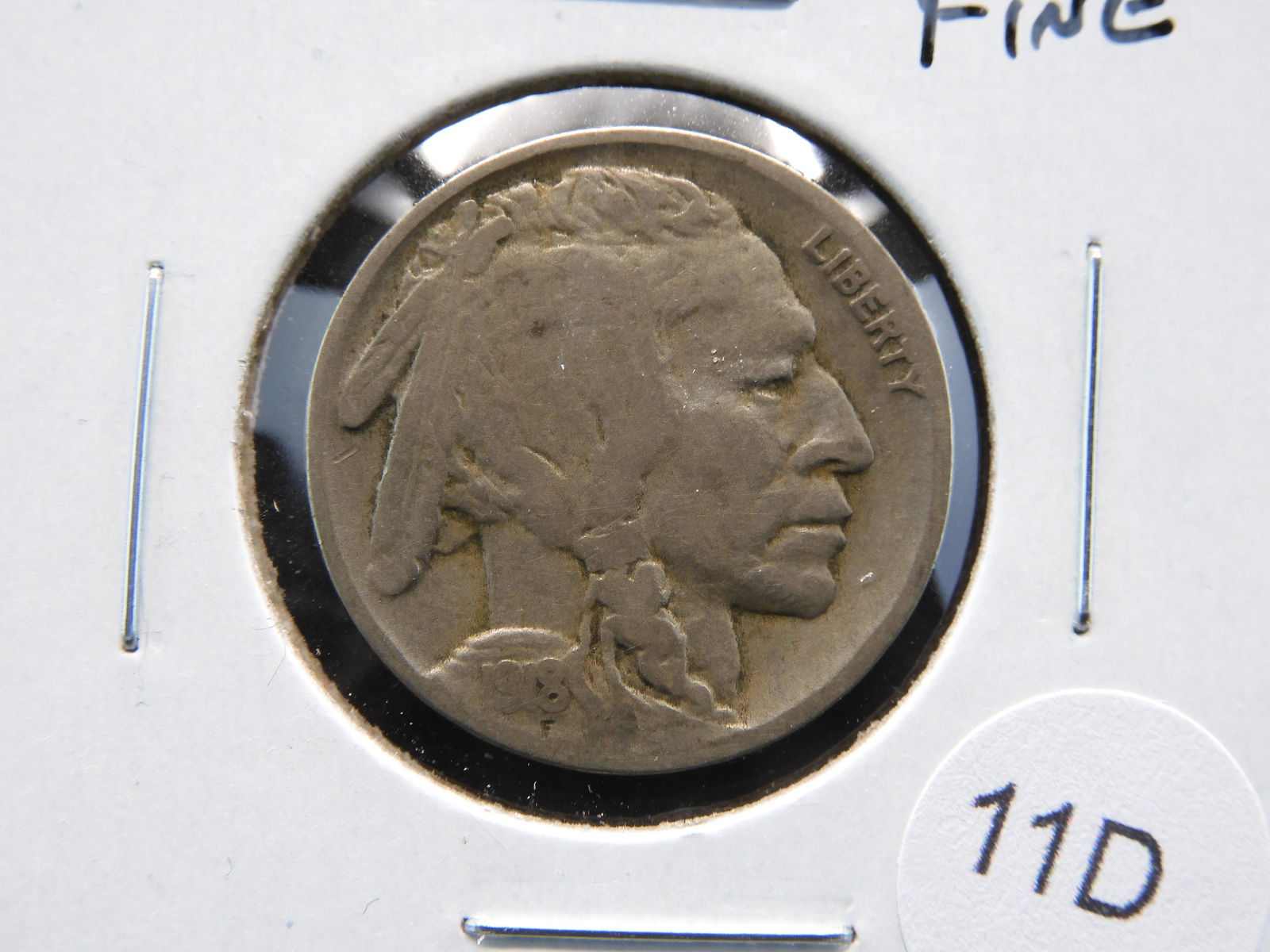 1918-S Buffalo 5c.  Fine. (1 of 3)
