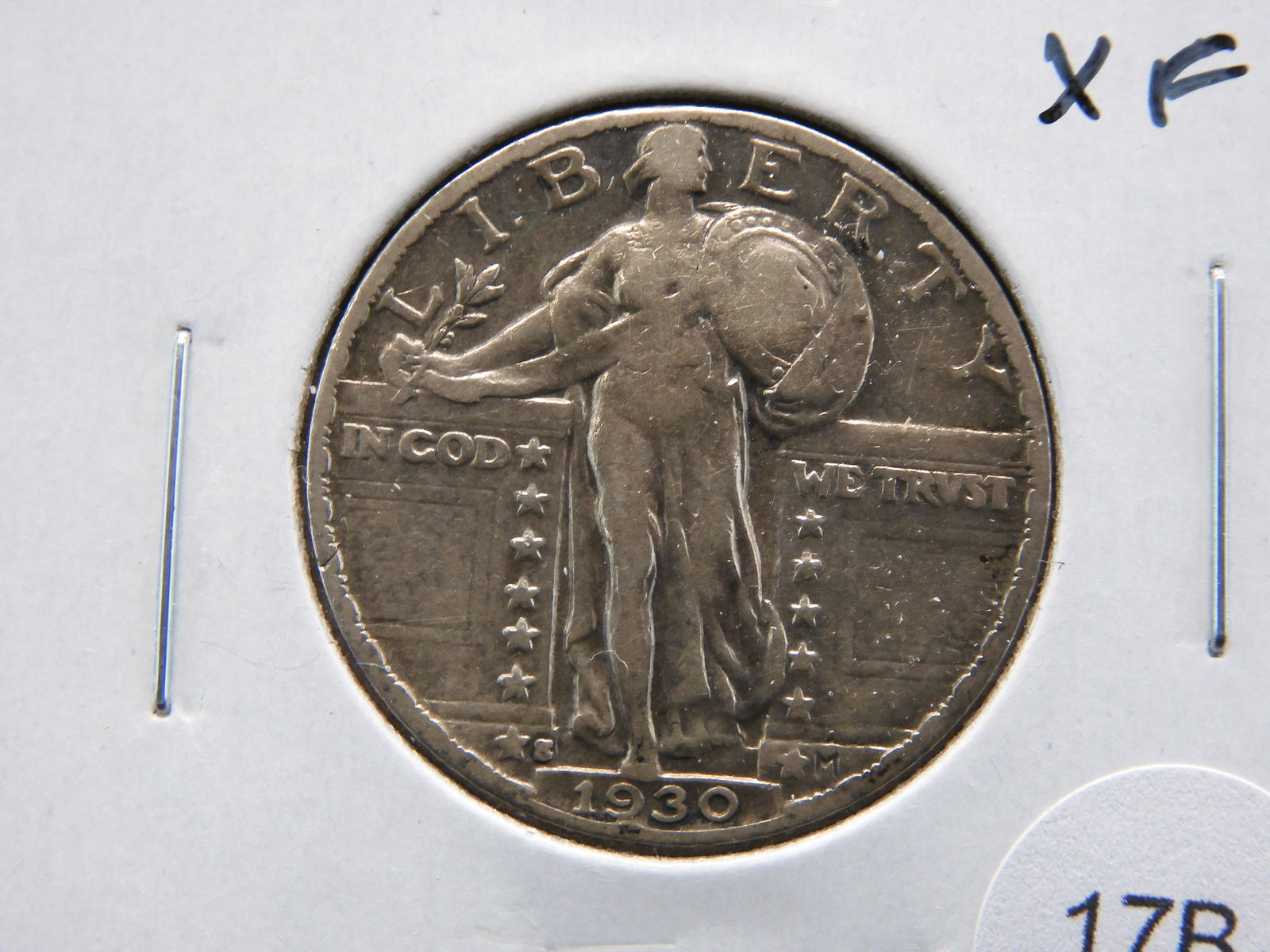 1930-S Standing 25c.  XF. (1 of 3)