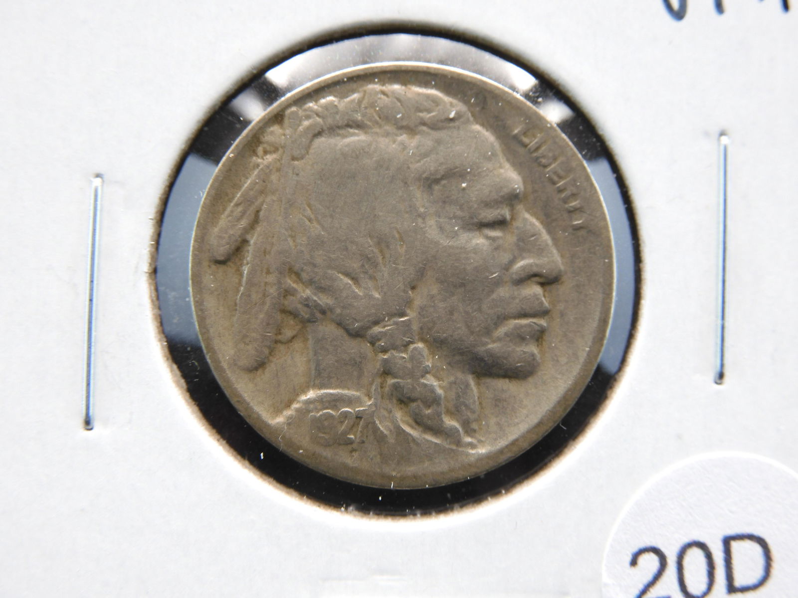1927-S Buffalo 5c.  VF+. (1 of 3)