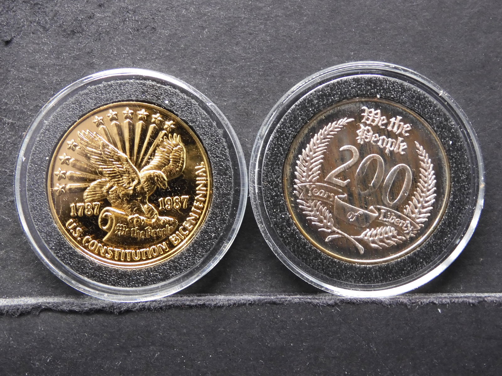 2 Coin Silver Eagle Commemorative Set.  In Custom (1 of 5)
