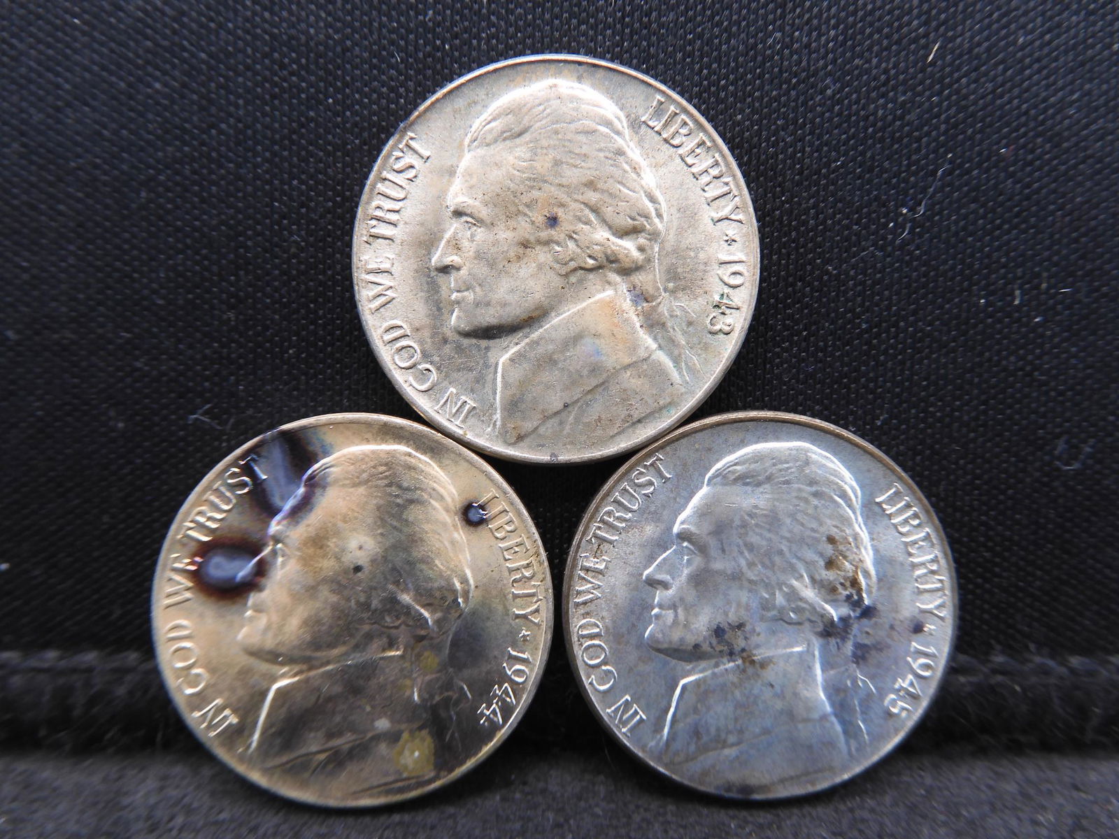 1943 1944 1945 Brilliant Uncirculated Silver Jefferson (1 of 2)