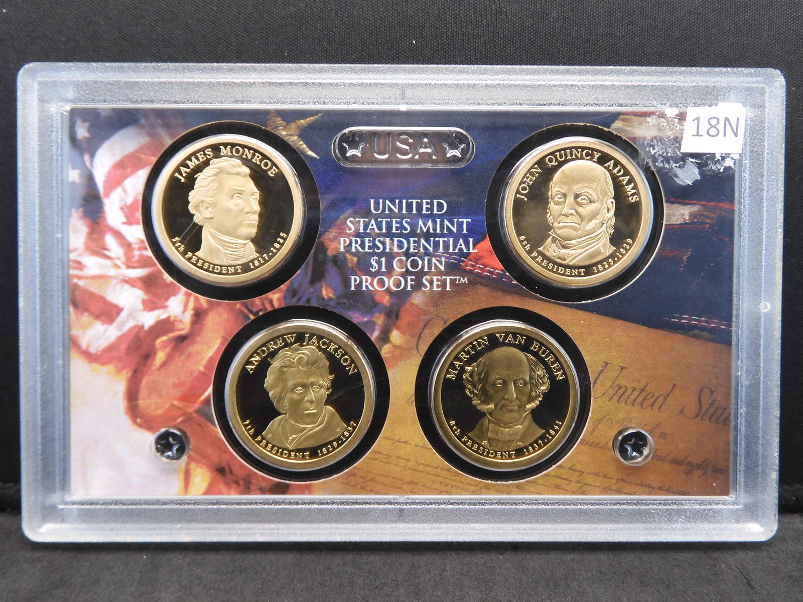 2008 U.S. Mint Presidental $1 Four Coin Proof Set. (1 of 2)