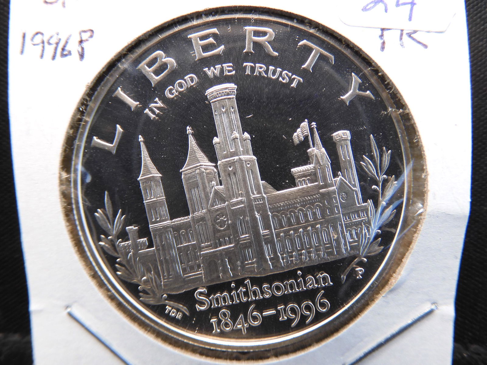 1996 P Smithsonian Commemorative Silver Dollar.   GEM (1 of 3)