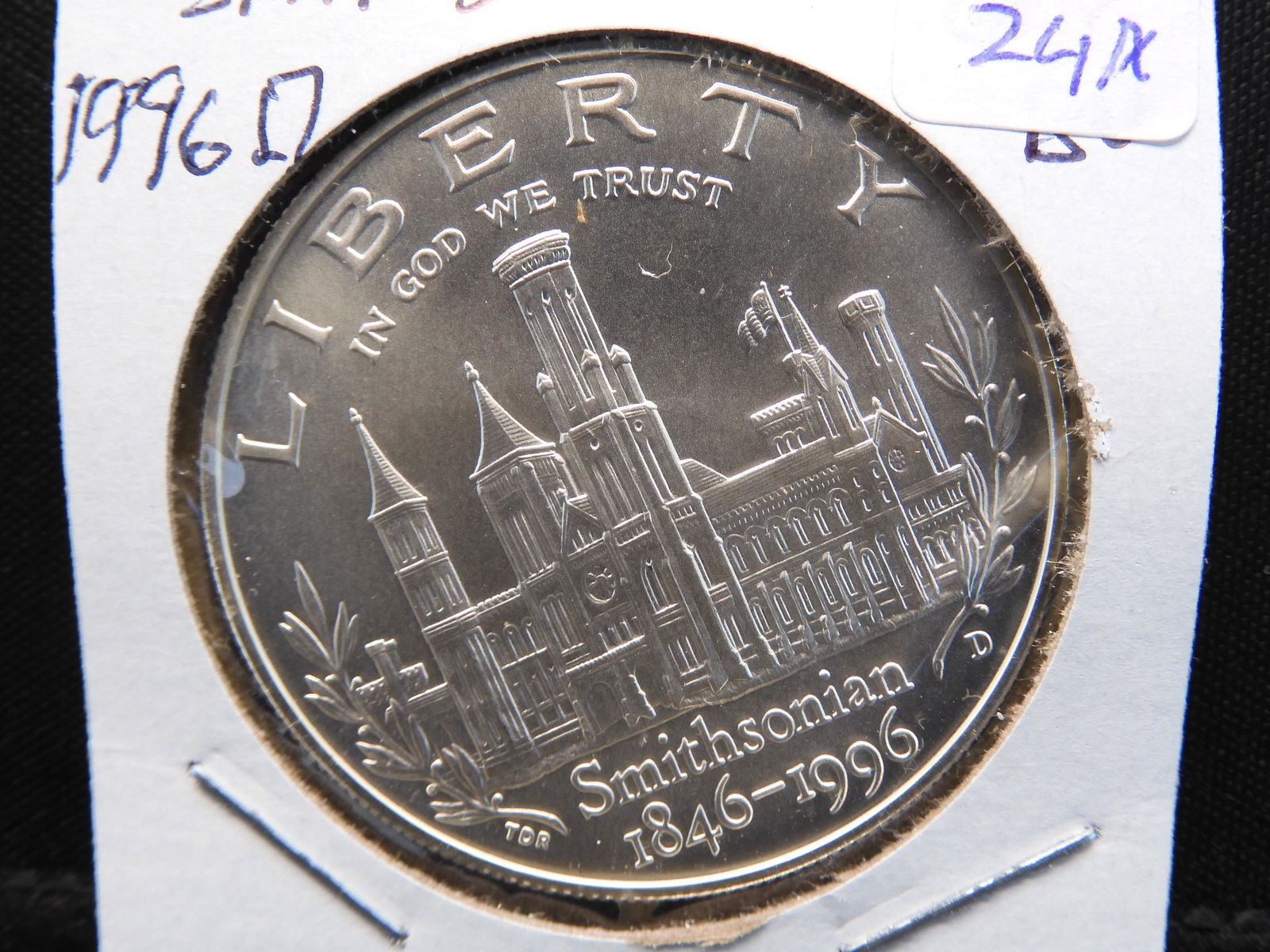 1996 D Smithsonian Commemorative Silver Dollar.   GEM (1 of 3)