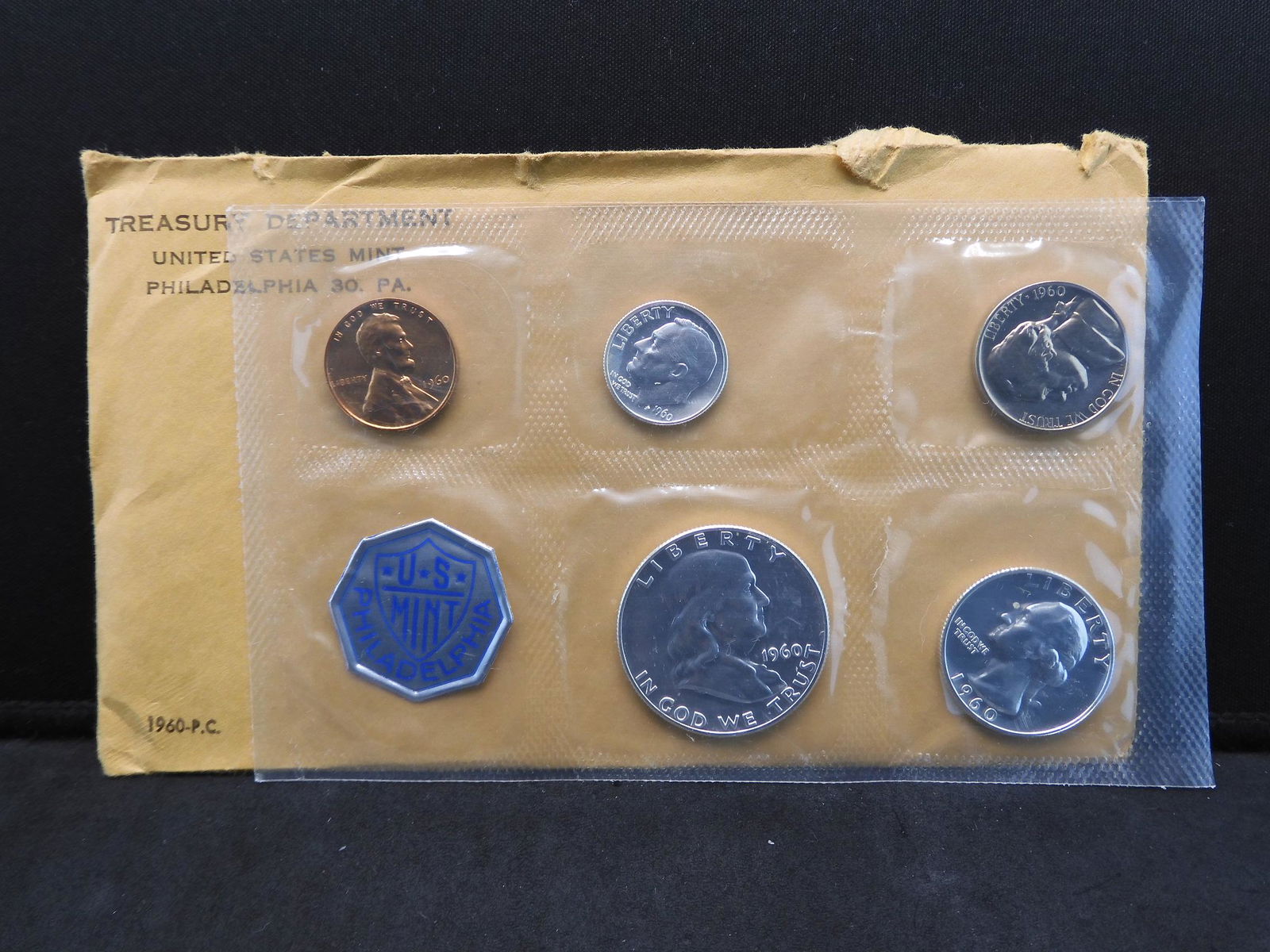1960-P PROOF SET, ORIGINIAL PACKAGE (1 of 3)