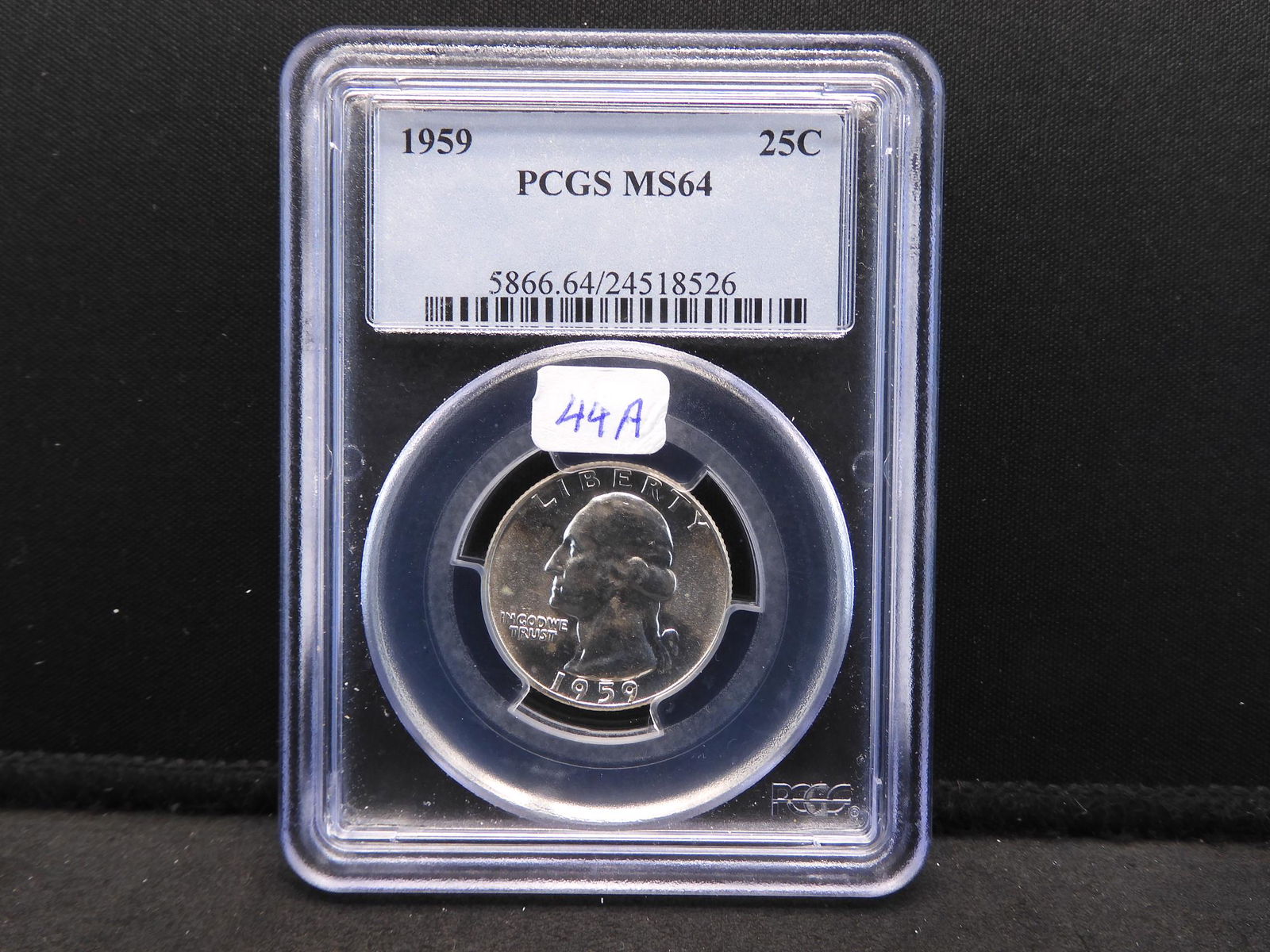 1959 Washington Quarter.  Slabbed by PCGS (the best) as (1 of 4)