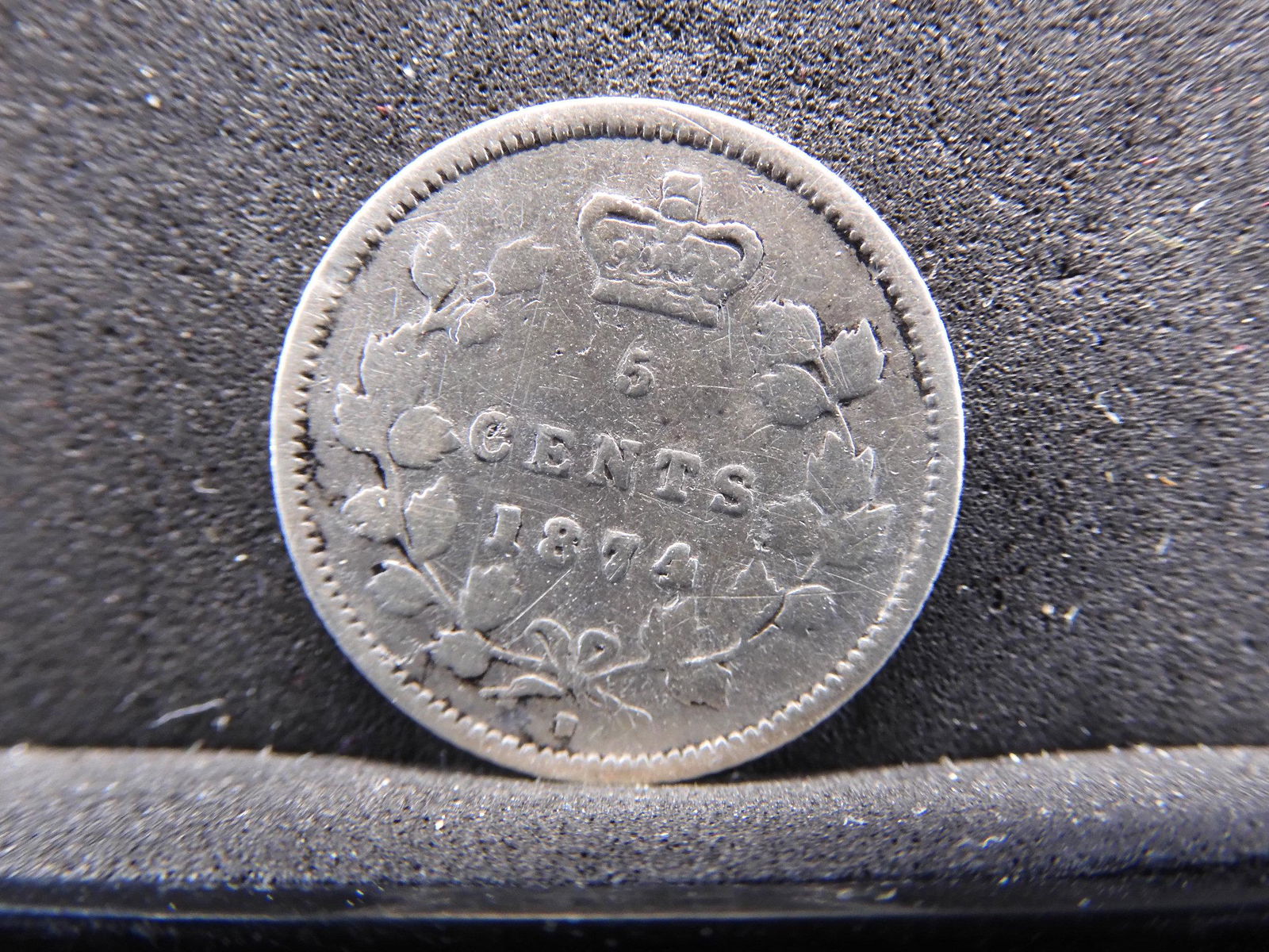 1874-H Silver Canadian 5 Cent 92.5% (1 of 2)