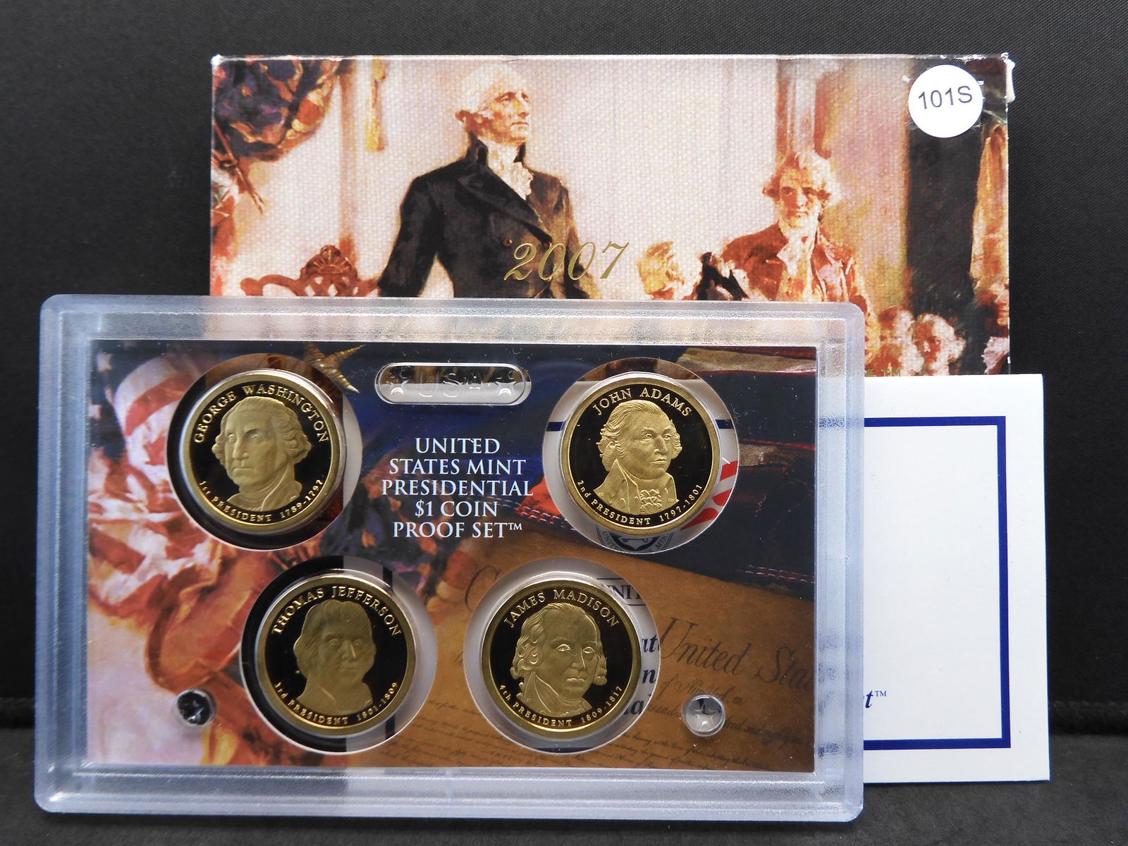 2007 US Mint Presidential $1 Coin Proof Set OGP. (1 of 4)