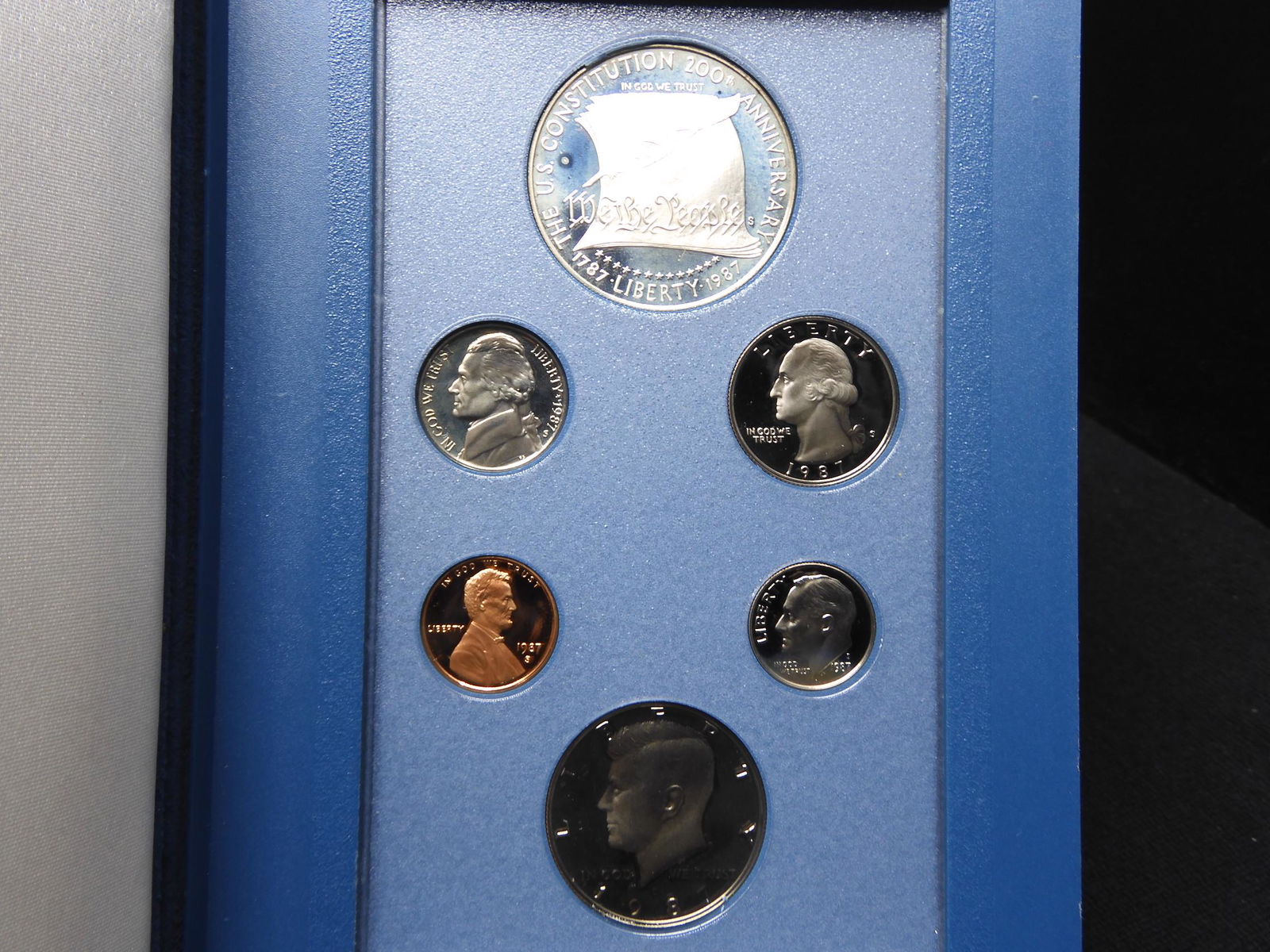 1987 U.S. Constitution Prestige 6 Coin Proof Set OGP (1 of 4)