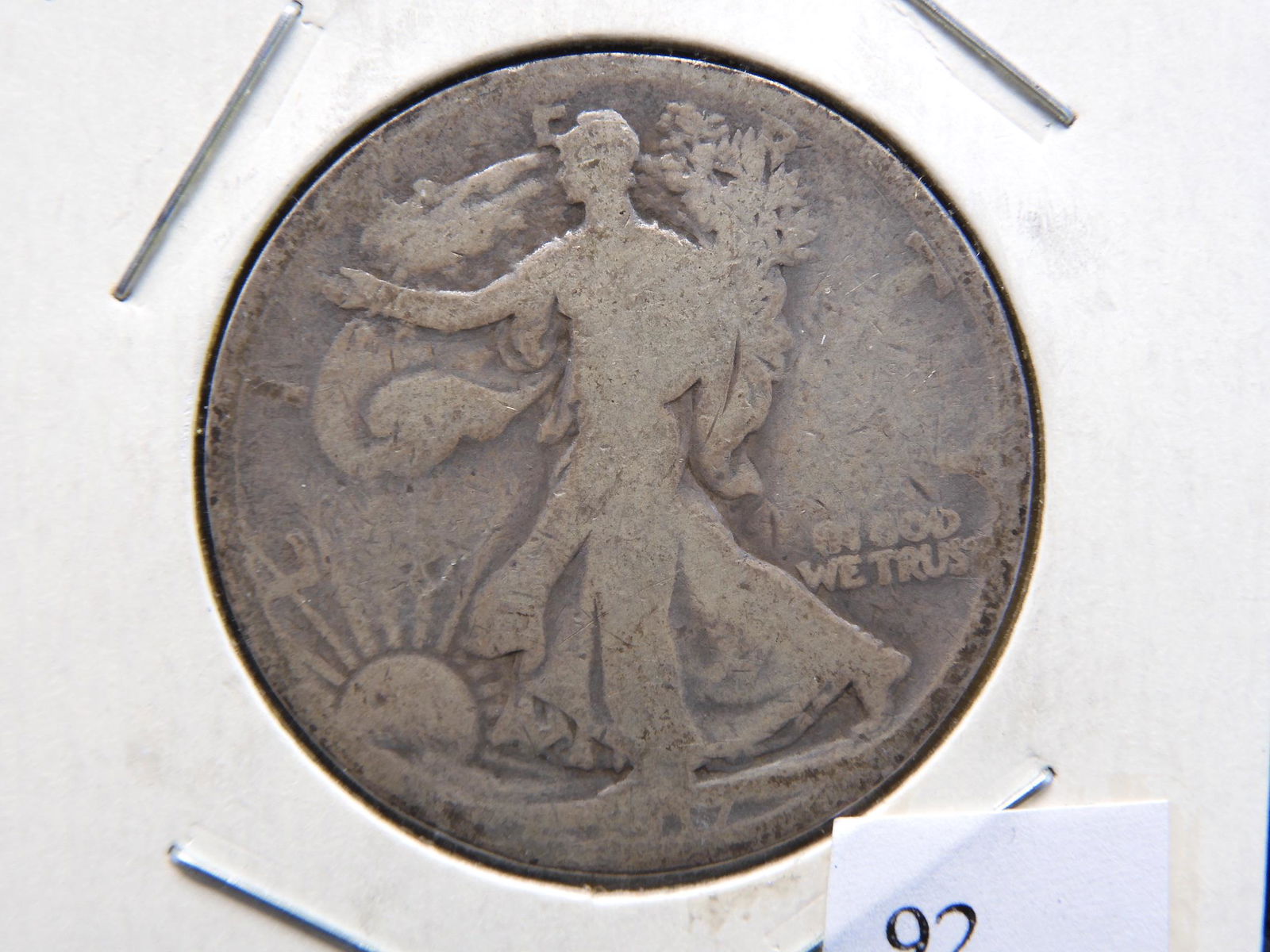 1917-D Walking Liberty Silver Half Dollar - Great (1 of 2)
