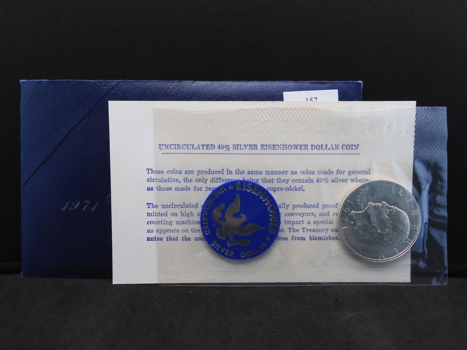 1971-S Eisenhower Ike Uncirculated 40% Silver Dollar (1 of 4)