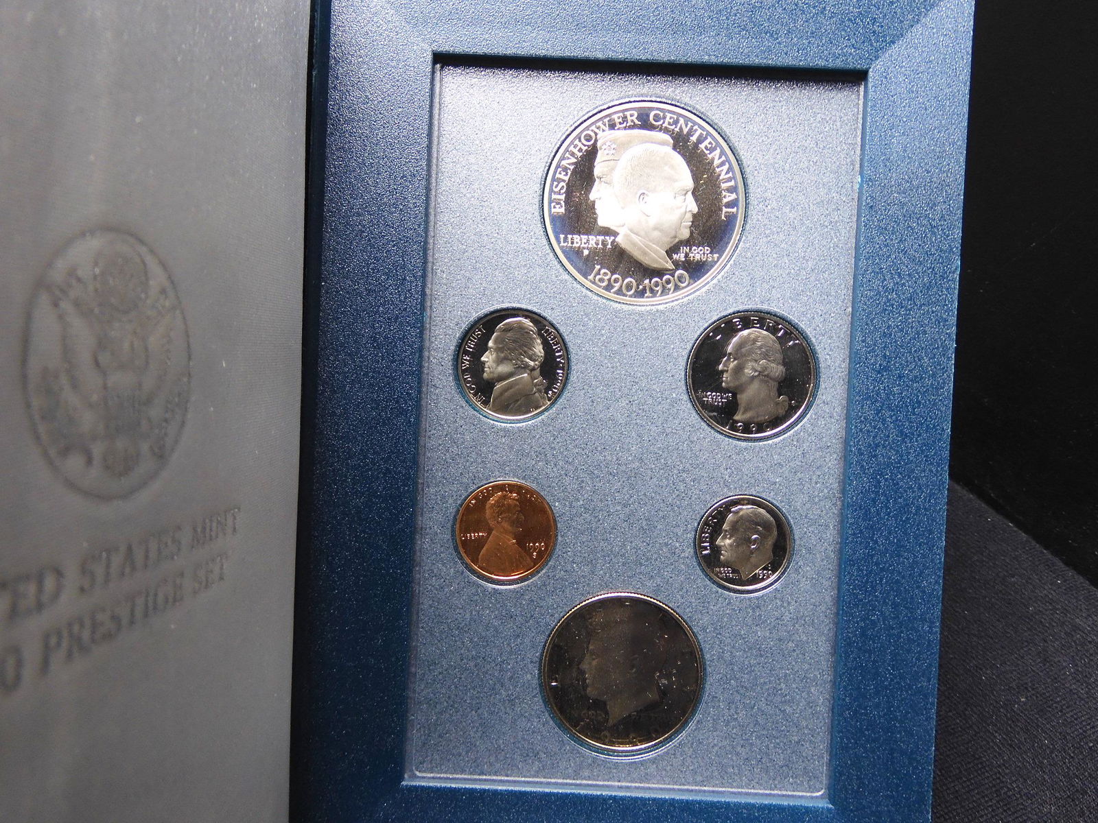 1990 U.S. Eisenhower Ike Prestige 6 Coin Proof Set OGP (1 of 4)