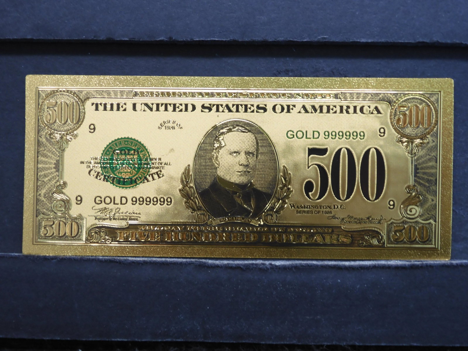 $500 24K Gold Foil Note (Not Legal Tender): $500 24K Gold Foil Note (Not Legal Tender)