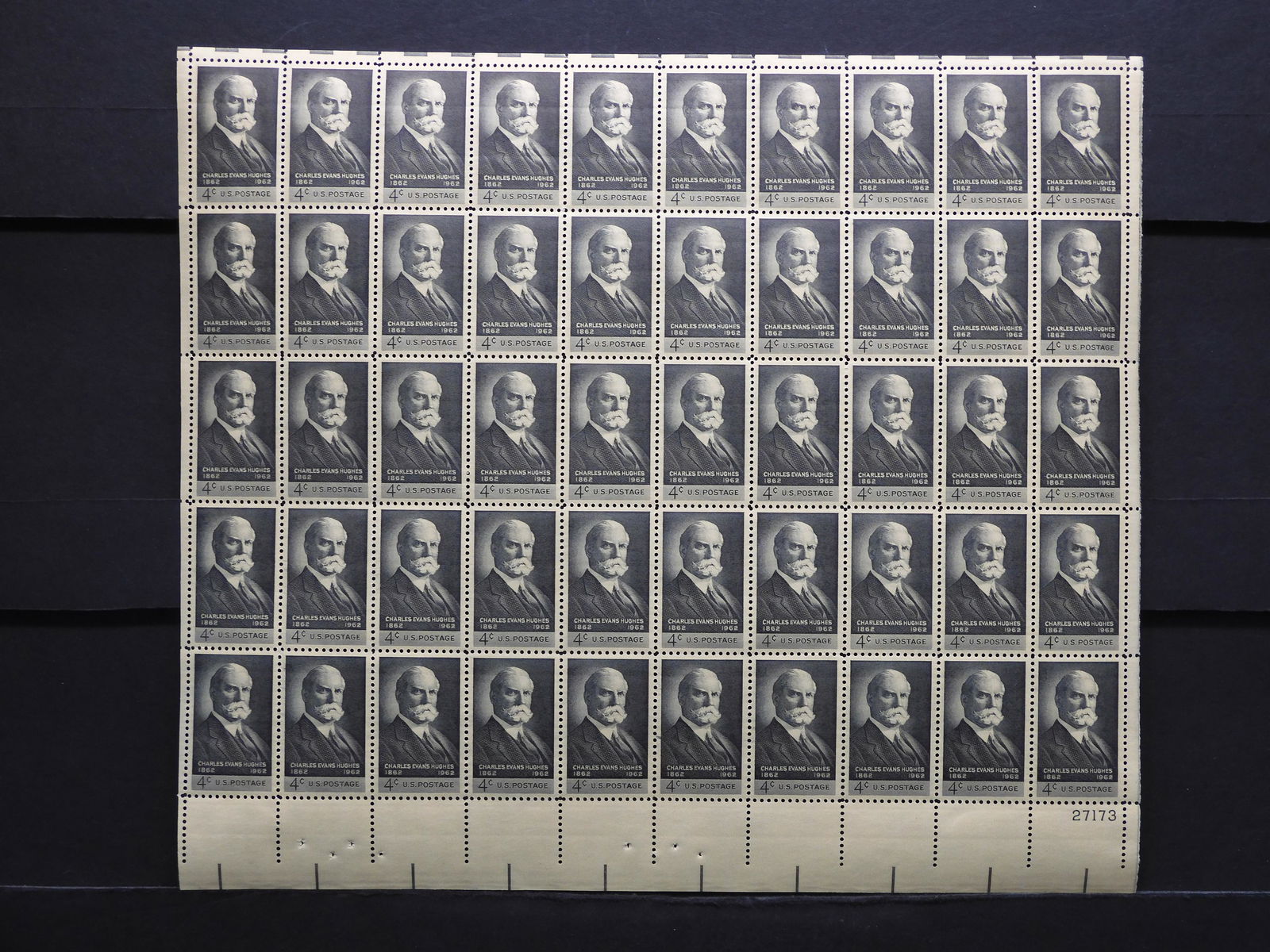 Vintage Unused Postage Stamps Sheet of 50 United states (1 of 2)